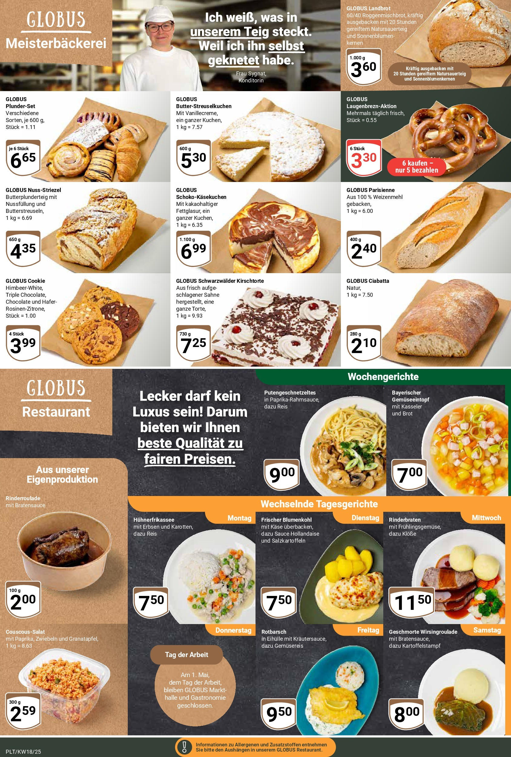 Globus - Globus: Wochenangebote (ab 27.04.2025) » Angebote ab Montag | Seite: 5 | Produkte: Weizenmehl, Zwiebeln, Brot, Reis Globus - Globus: Wochenangebote (ab 27.04.2025) » Angebote online | Seite: 5 | Produkte: Weizenmehl, Zwiebeln, Brot, Reis