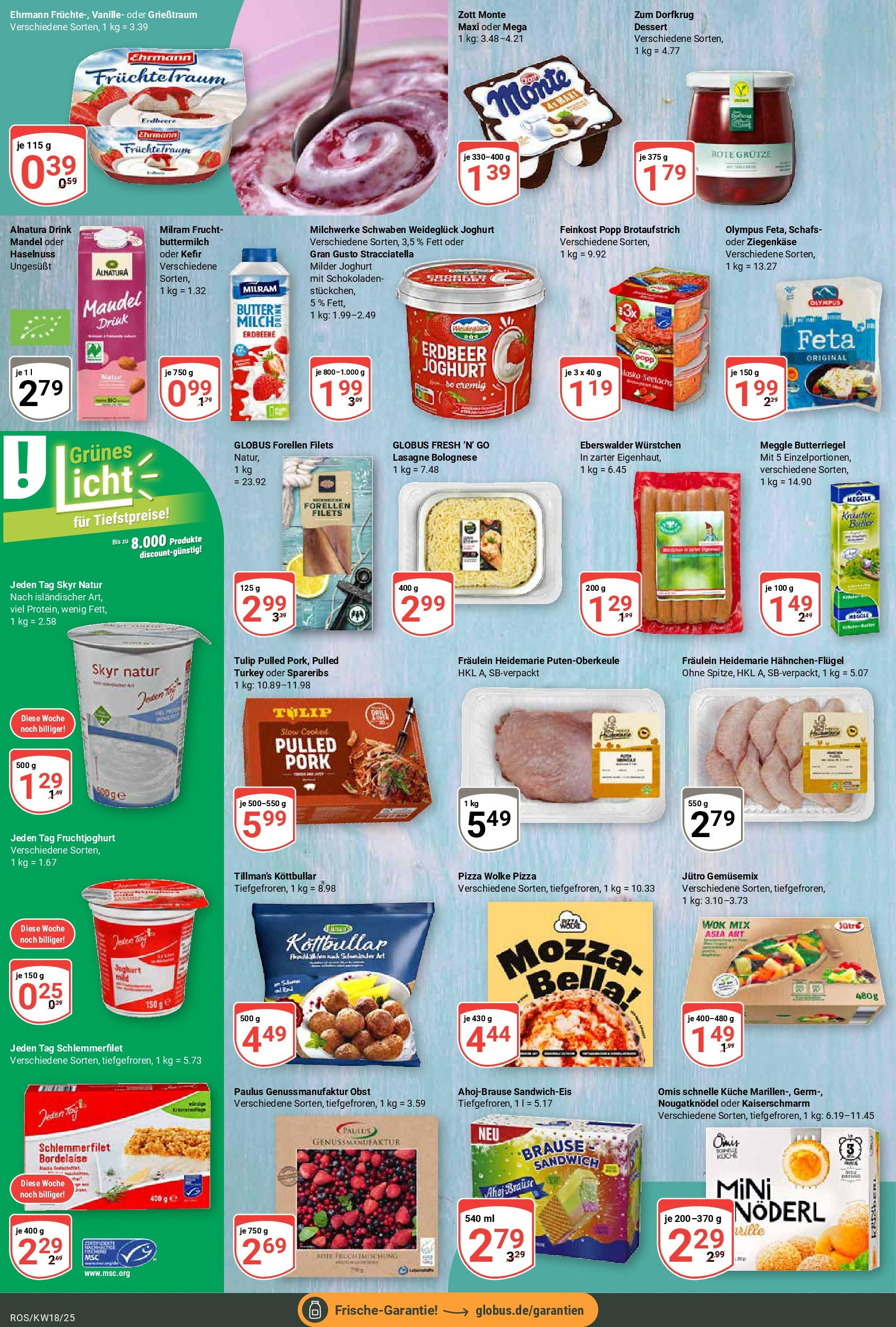 Globus - Globus: Wochenangebote (ab 27.04.2025) » Angebote online | Seite: 11 | Produkte: Butter, Küche, Fruchtjoghurt, Milram