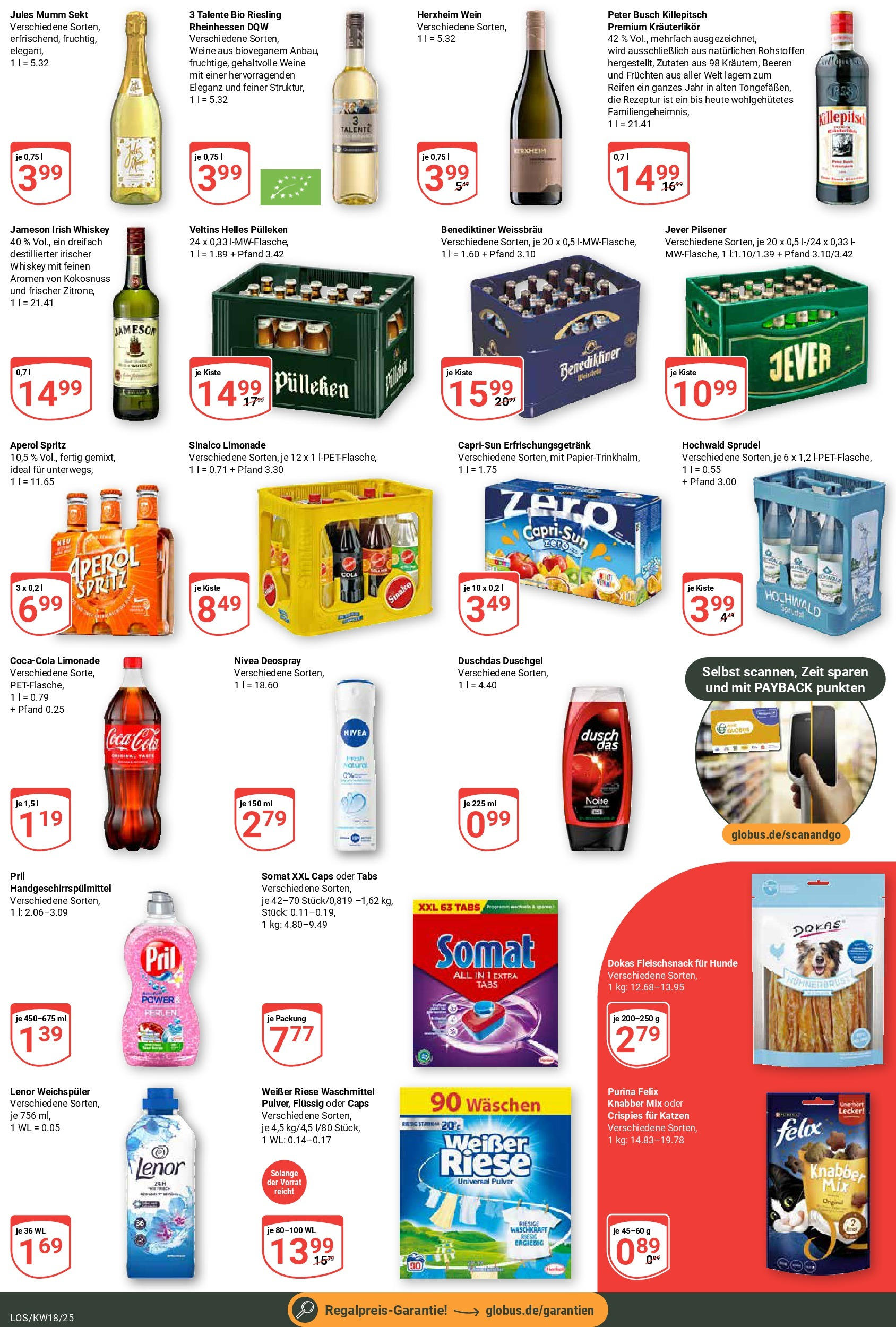 Globus - Globus: Wochenangebote (ab 27.04.2025) » Angebote online | Seite: 10 | Produkte: Deodorant, Deospray, Wein, Veltins