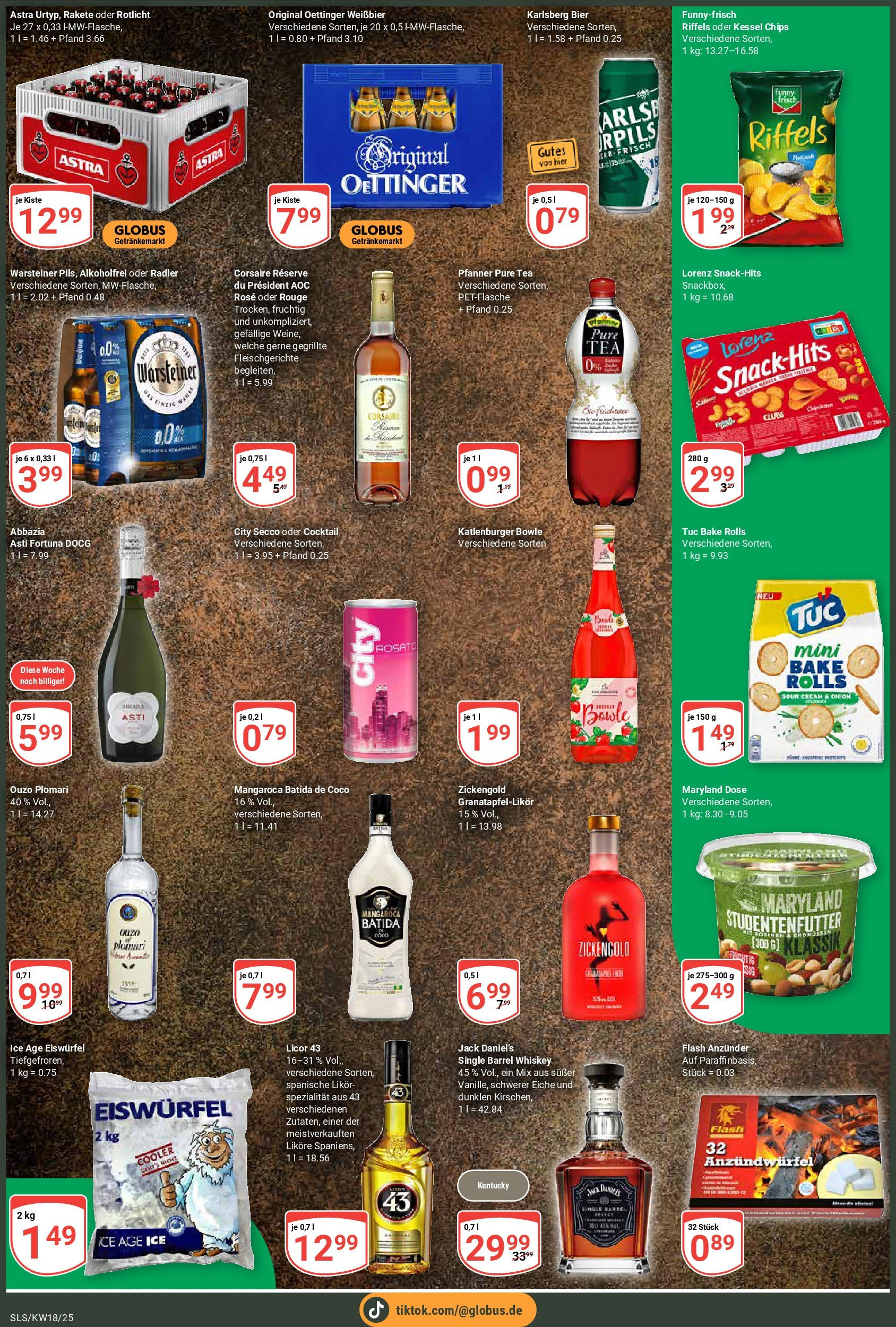 Globus - Globus: Wochenangebote (ab 27.04.2025) » Angebote ab Montag | Seite: 4 | Produkte: Ouzo, Batida de coco, Jack Daniel's, Rouge Globus - Globus: Wochenangebote (ab 27.04.2025) » Angebote online | Seite: 4 | Produkte: Ouzo, Batida de coco, Jack Daniel's, Rouge