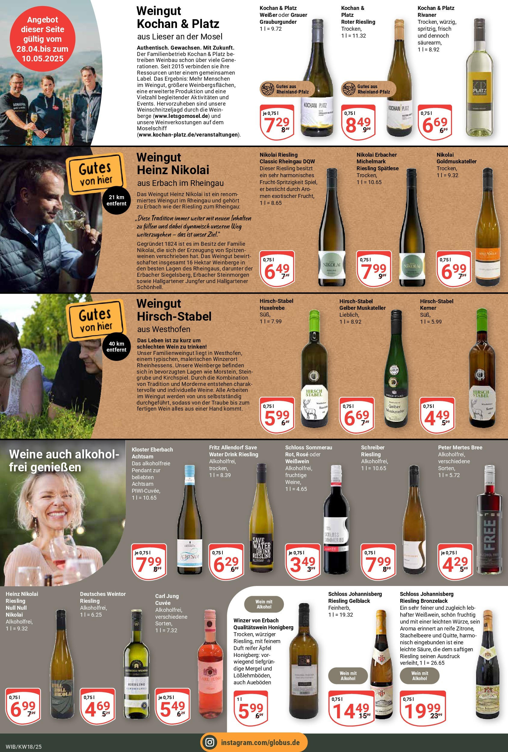 Globus - Globus: Wochenangebote (ab 27.04.2025) » Angebote online | Seite: 24 | Produkte: Weißwein, Bree, Duft, Wein
