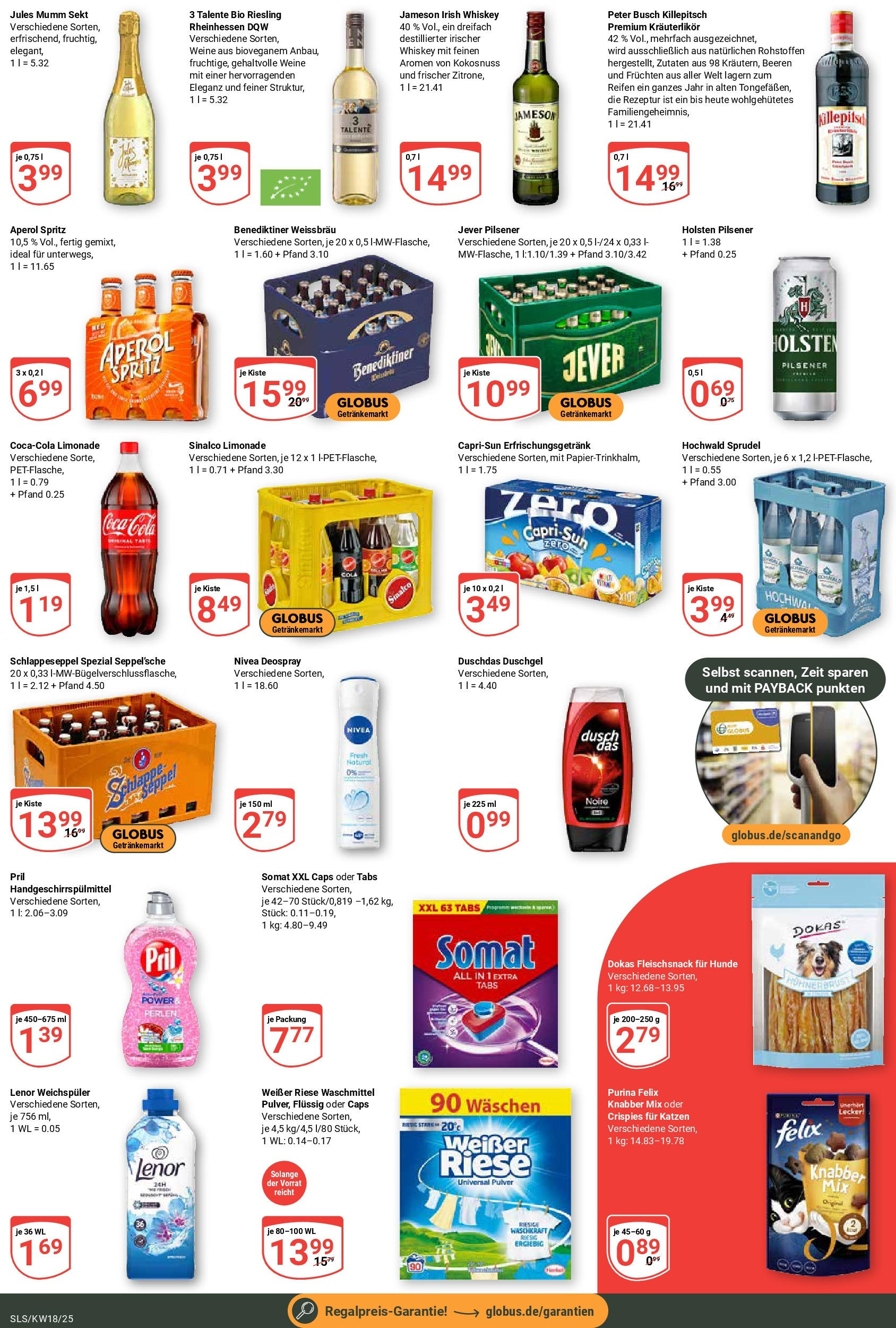 Globus - Globus: Wochenangebote (ab 27.04.2025) » Angebote ab Montag | Seite: 10 | Produkte: Sekt, Duschgel, Jever, Whiskey Globus - Globus: Wochenangebote (ab 27.04.2025) » Angebote online | Seite: 10 | Produkte: Sekt, Duschgel, Jever, Whiskey