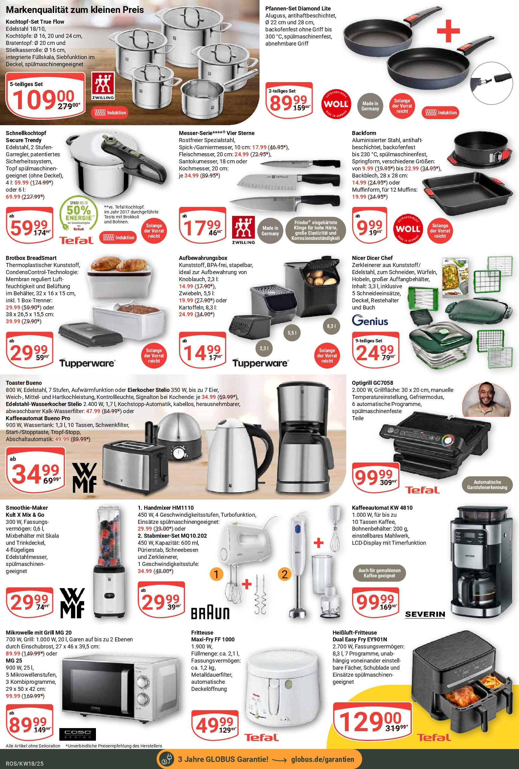 Globus - Globus: Wochenangebote (ab 27.04.2025) » Angebote online | Seite: 25 | Produkte: Grill, Box, Fritteuse, Heißluftfritteuse