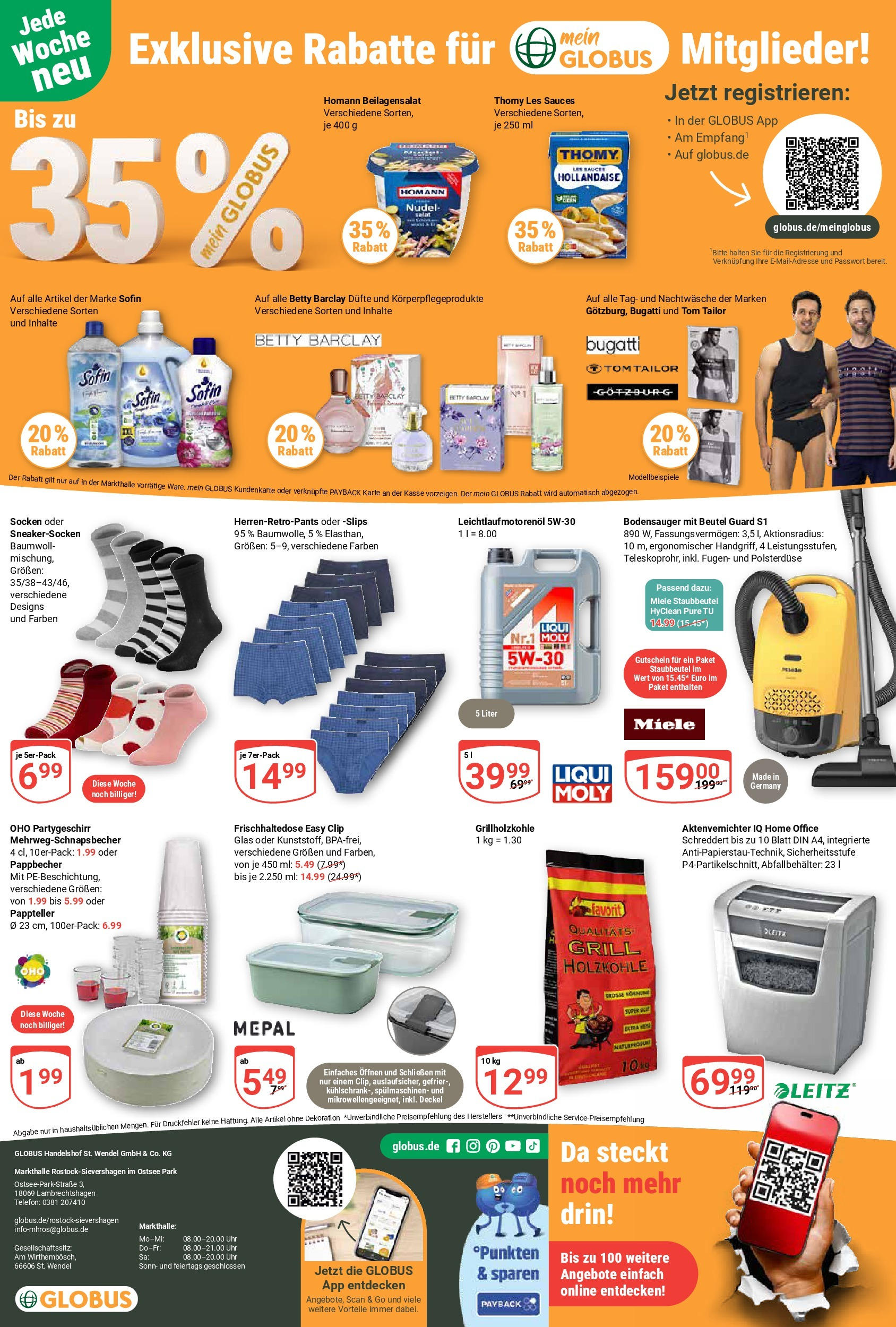 Globus - Globus: Wochenangebote (ab 27.04.2025) » Angebote online | Seite: 28 | Produkte: Aktenvernichter, Thomy les sauces, Socken, Salat