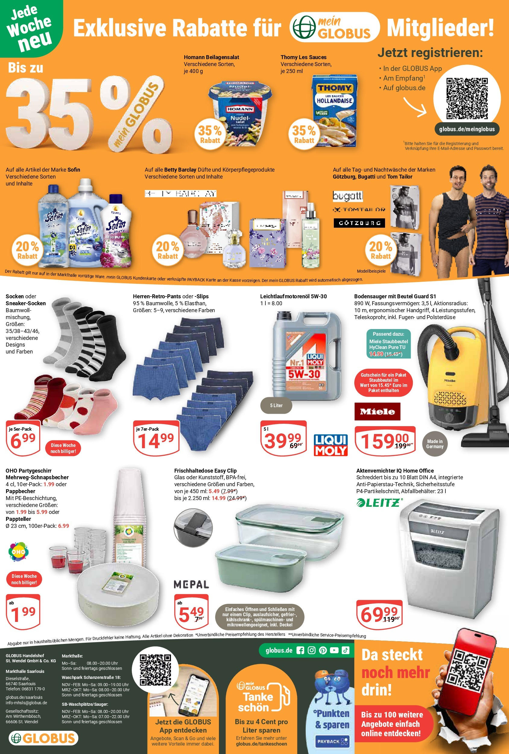Globus - Globus: Wochenangebote (ab 27.04.2025) » Angebote ab Montag | Seite: 27 | Produkte: Aktenvernichter, Socken, Salat, Uhr Globus - Globus: Wochenangebote (ab 27.04.2025) » Angebote online | Seite: 27 | Produkte: Aktenvernichter, Socken, Salat, Uhr