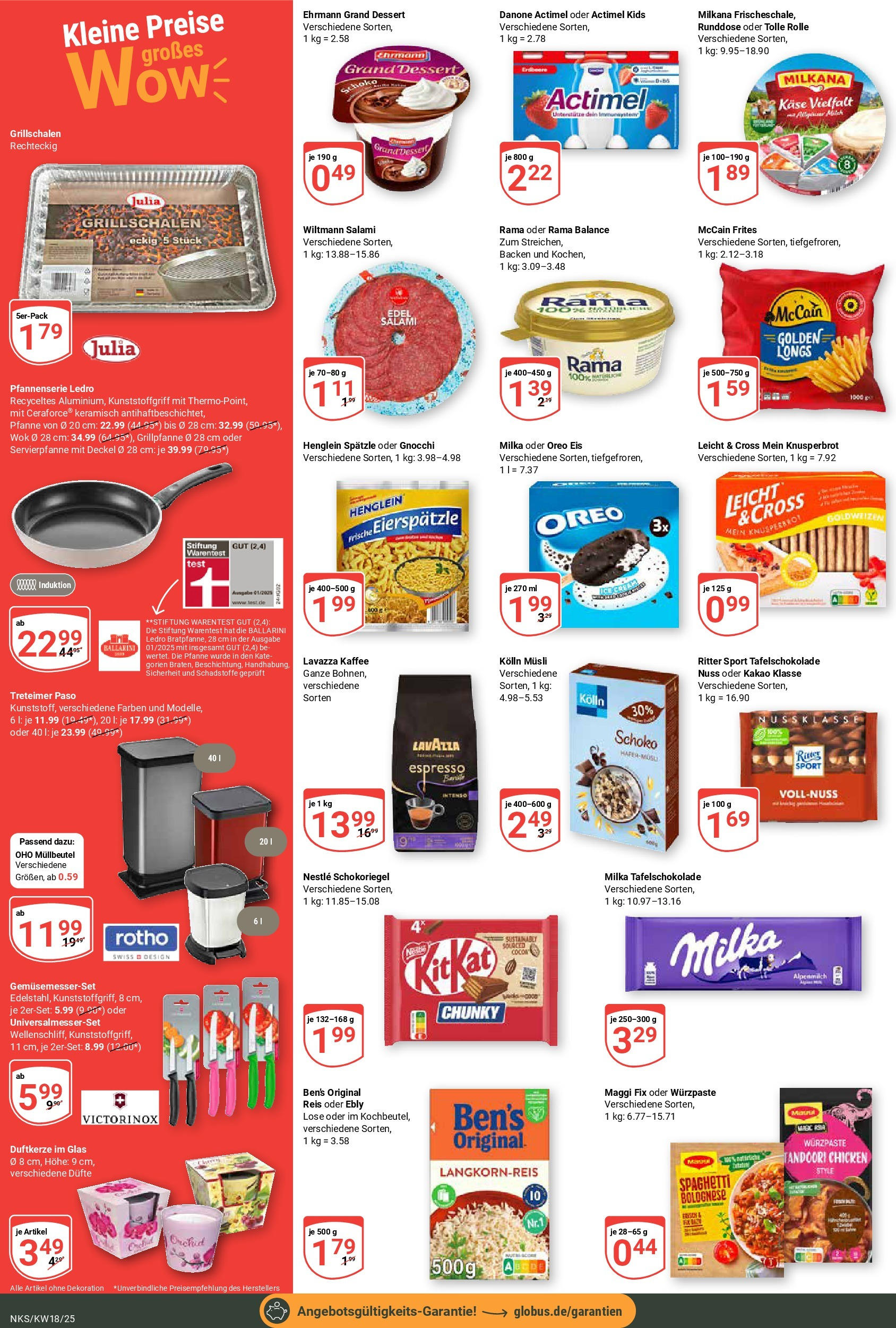 Globus - Globus: Wochenangebote (ab 27.04.2025) » Angebote online | Seite: 9 | Produkte: Actimel, Kolln musli, Ritter sport, Maggi fix