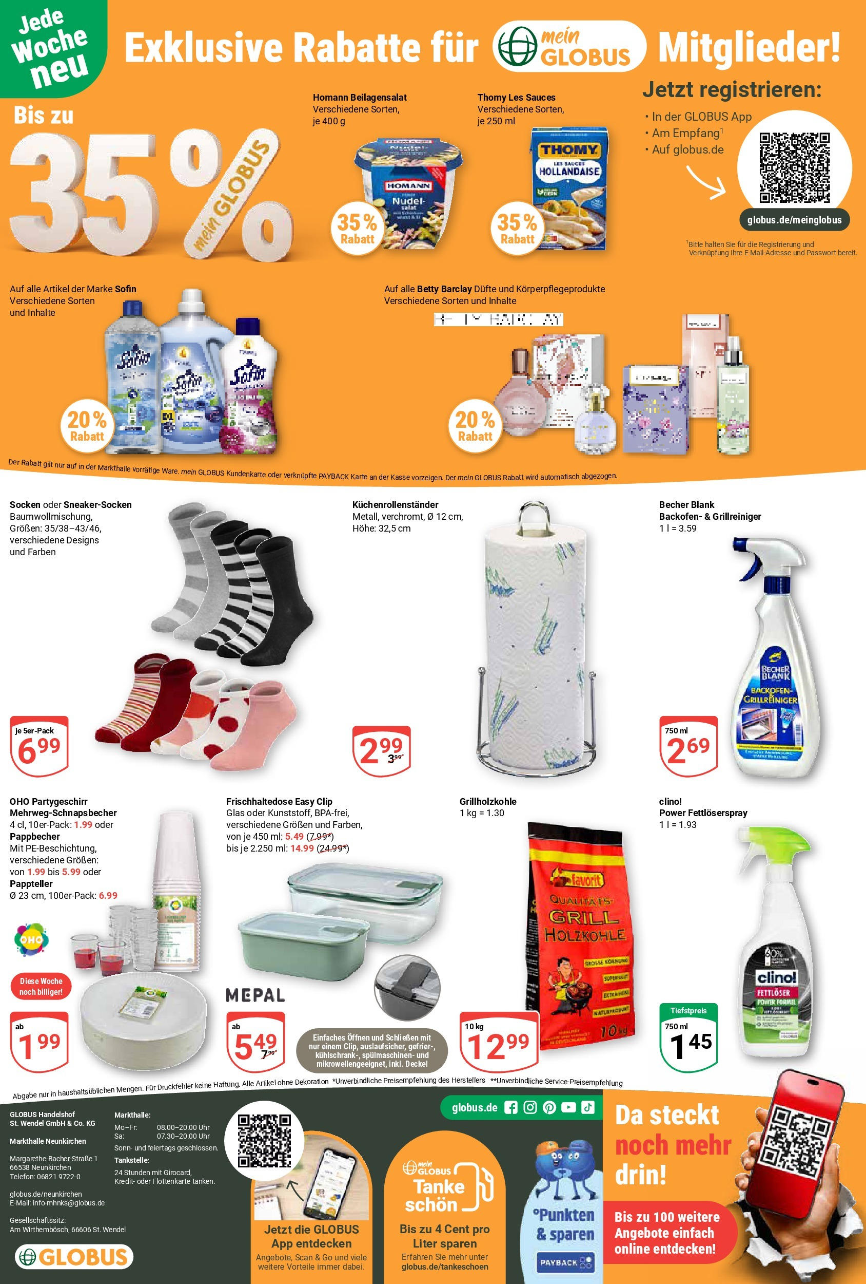 Globus - Globus: Wochenangebote (ab 27.04.2025) » Angebote online | Seite: 23 | Produkte: Backofen, Socken, Telefon, Uhr