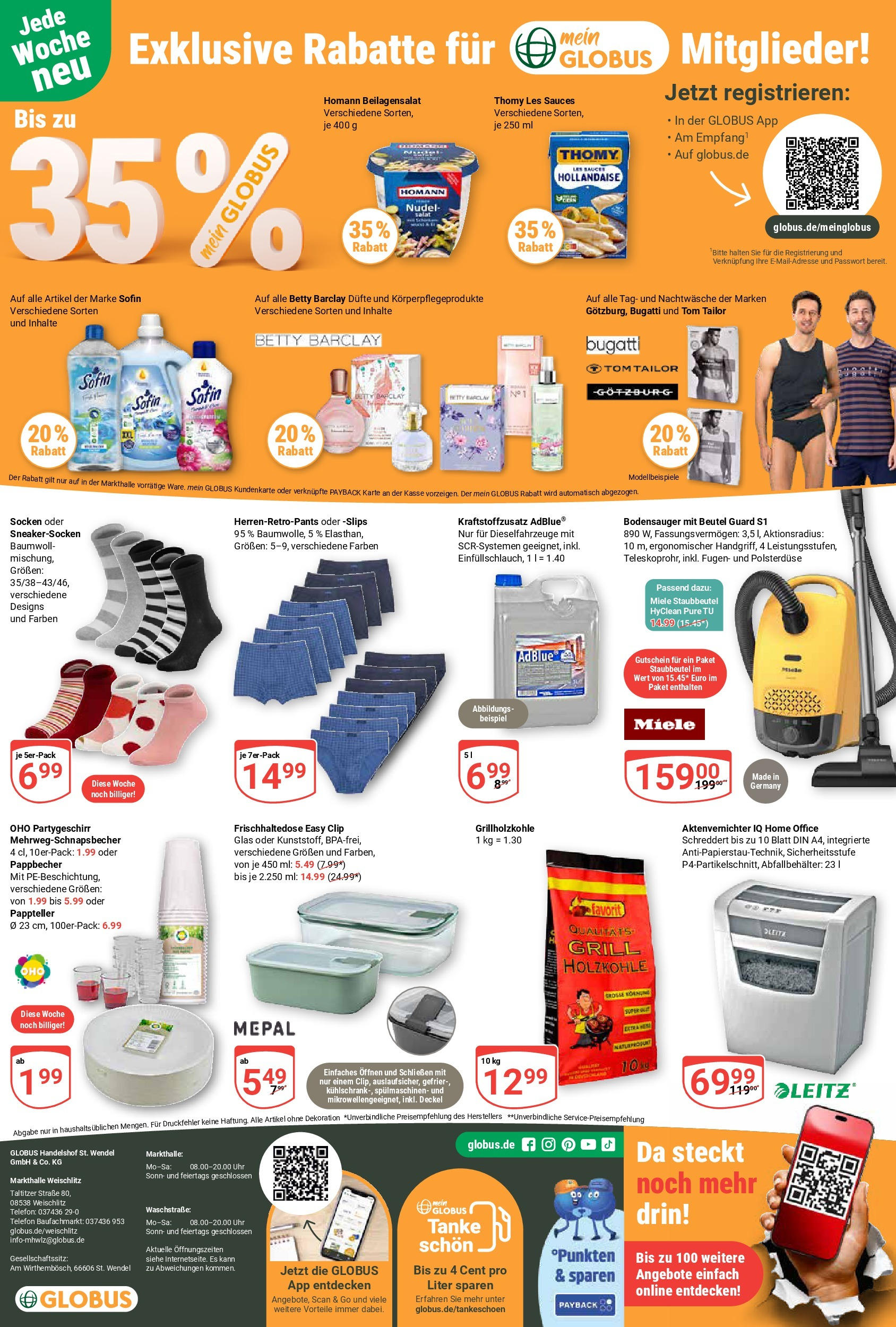 Globus - Globus: Wochenangebote (ab 27.04.2025) » Angebote ab Montag | Seite: 28 | Produkte: Aktenvernichter, Grill, Thomy les sauces, Socken Globus - Globus: Wochenangebote (ab 27.04.2025) » Angebote online | Seite: 28 | Produkte: Aktenvernichter, Grill, Thomy les sauces, Socken