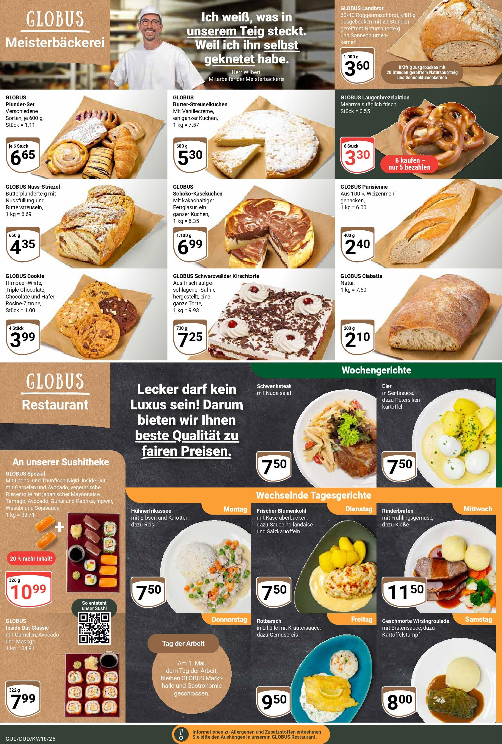 Globus - Globus: Wochenangebote (ab 27.04.2025) » Angebote ab Montag | Seite: 12 | Produkte: Rinderbraten, Weizenmehl, Lachs, Erbsen Globus - Globus: Wochenangebote (ab 27.04.2025) » Angebote online | Seite: 12 | Produkte: Rinderbraten, Weizenmehl, Lachs, Erbsen