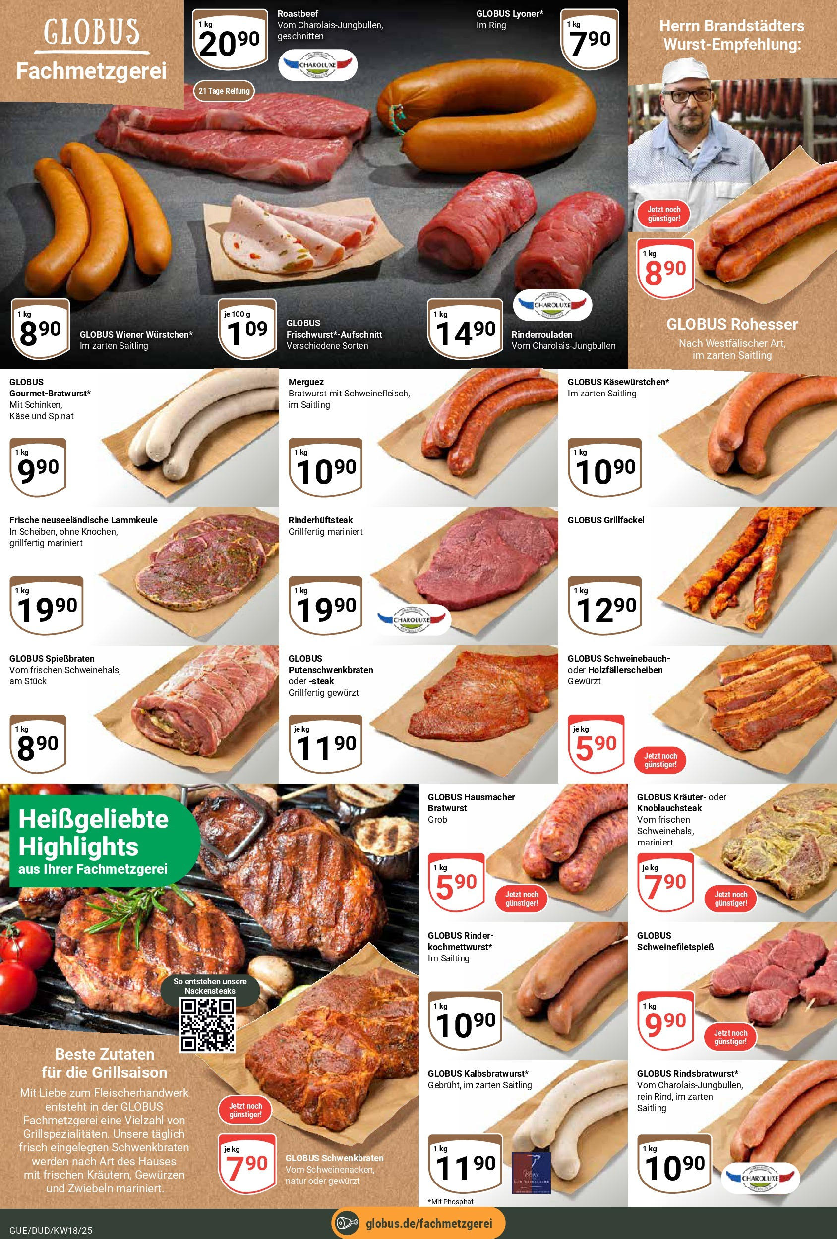 Globus - Globus: Wochenangebote (ab 27.04.2025) » Angebote ab Montag | Seite: 13 | Produkte: Lammkeule, Bratwurst, Roastbeef, Steak Globus - Globus: Wochenangebote (ab 27.04.2025) » Angebote online | Seite: 13 | Produkte: Lammkeule, Bratwurst, Roastbeef, Steak