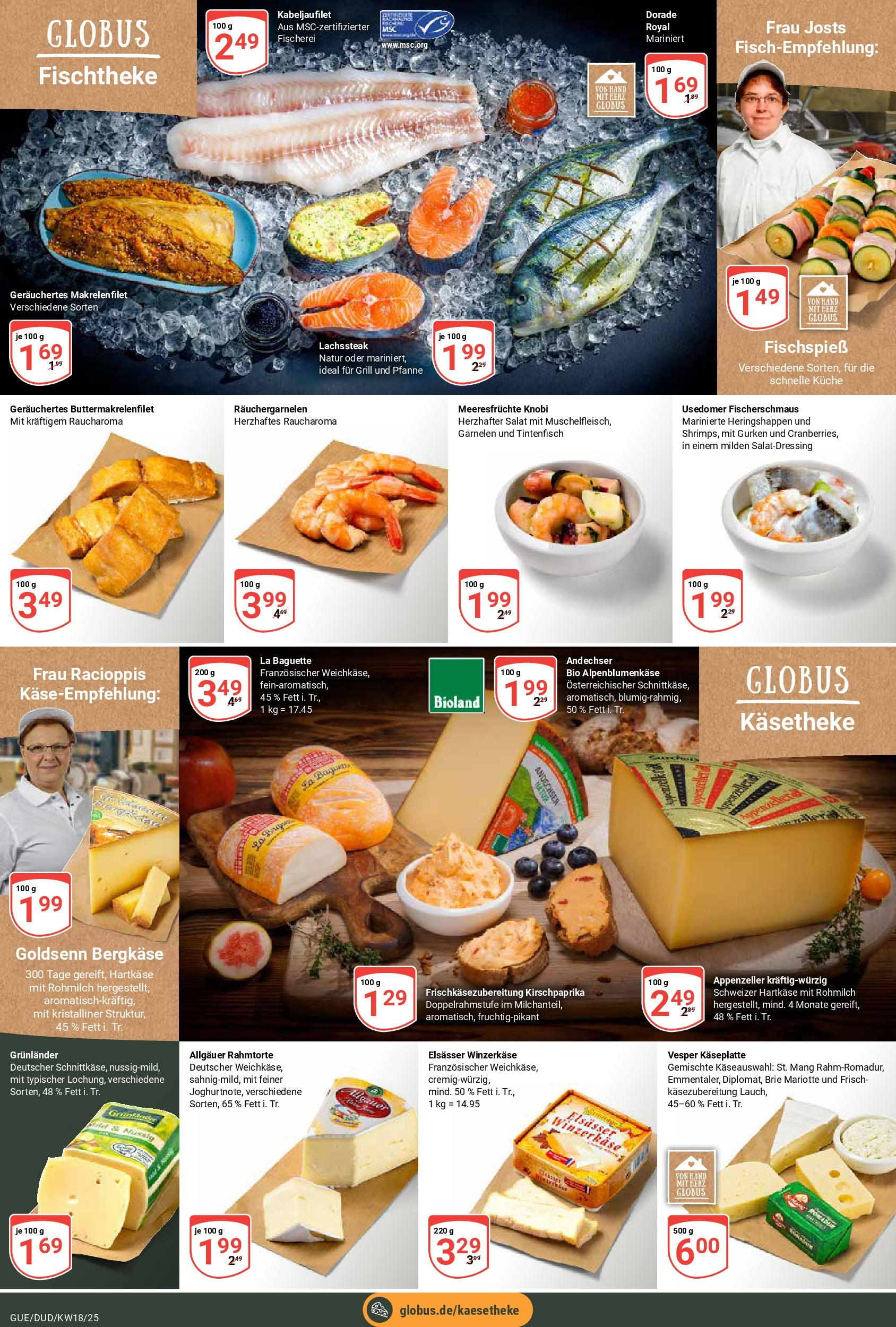 Globus - Globus: Wochenangebote (ab 27.04.2025) » Angebote ab Montag | Seite: 14 | Produkte: Dorade, Butter, Baguette, Garnelen Globus - Globus: Wochenangebote (ab 27.04.2025) » Angebote online | Seite: 14 | Produkte: Dorade, Butter, Baguette, Garnelen