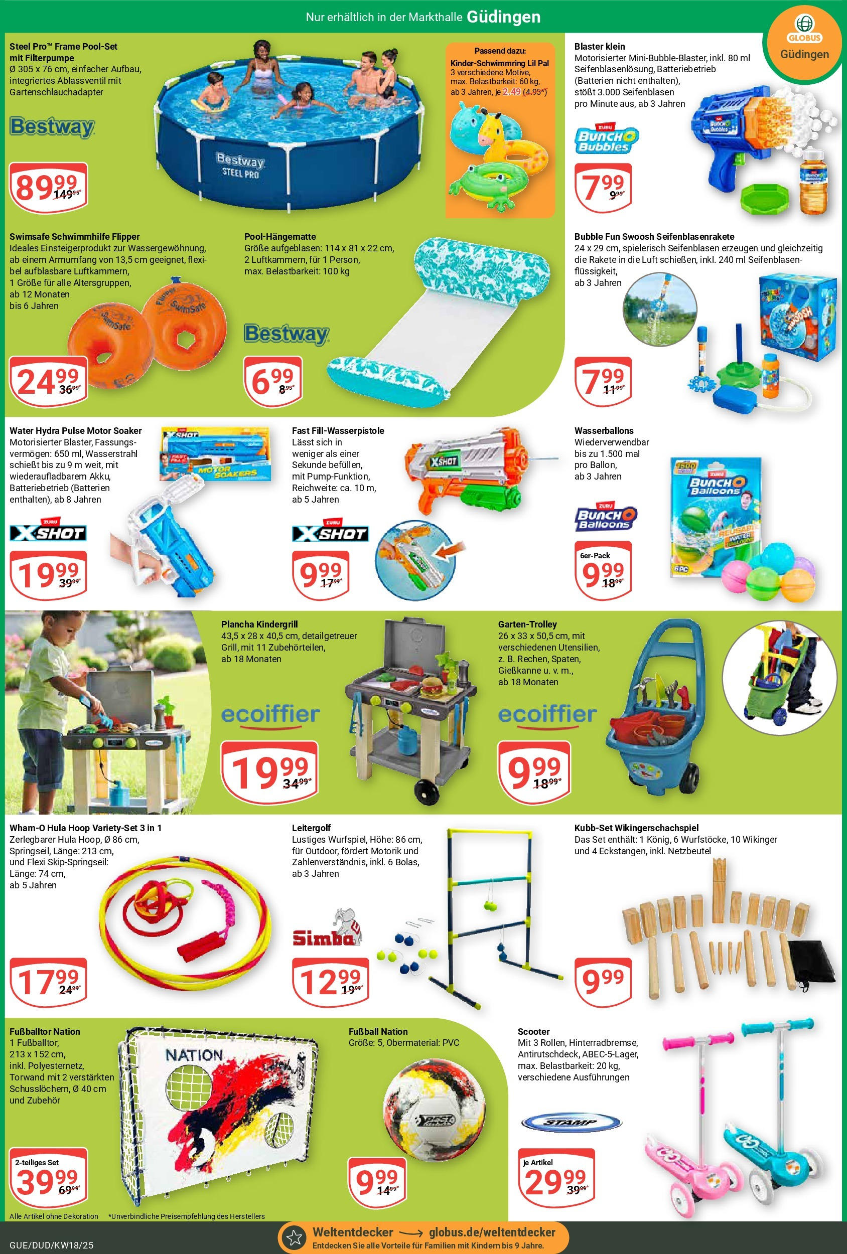 Globus - Globus: Wochenangebote (ab 27.04.2025) » Angebote ab Montag | Seite: 23 | Produkte: Grill, Batterien, Scooter, Fußball Globus - Globus: Wochenangebote (ab 27.04.2025) » Angebote online | Seite: 23 | Produkte: Grill, Batterien, Scooter, Fußball