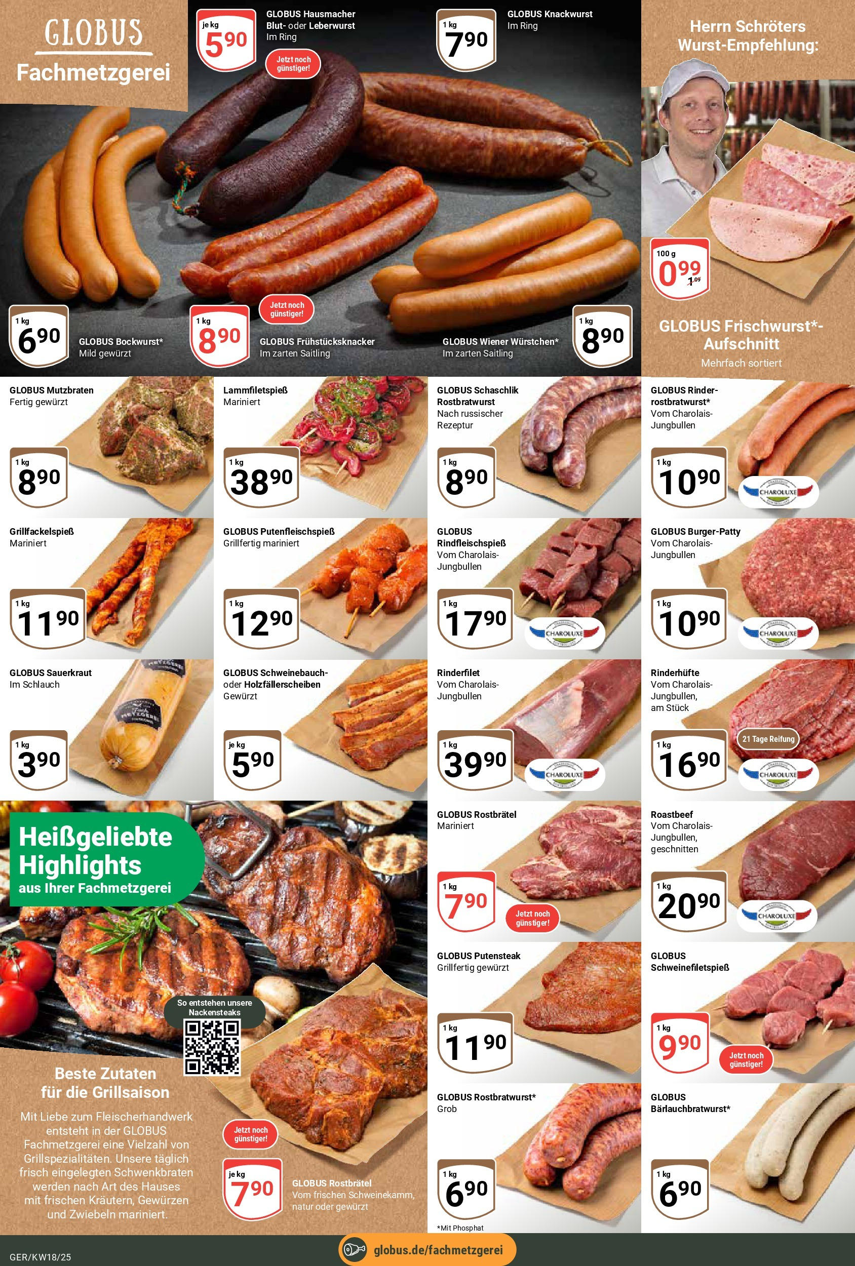 Globus - Globus: Wochenangebote (ab 27.04.2025) » Angebote online | Seite: 12 | Produkte: Nackensteaks, Rinderfilet, Roastbeef, Zwiebeln
