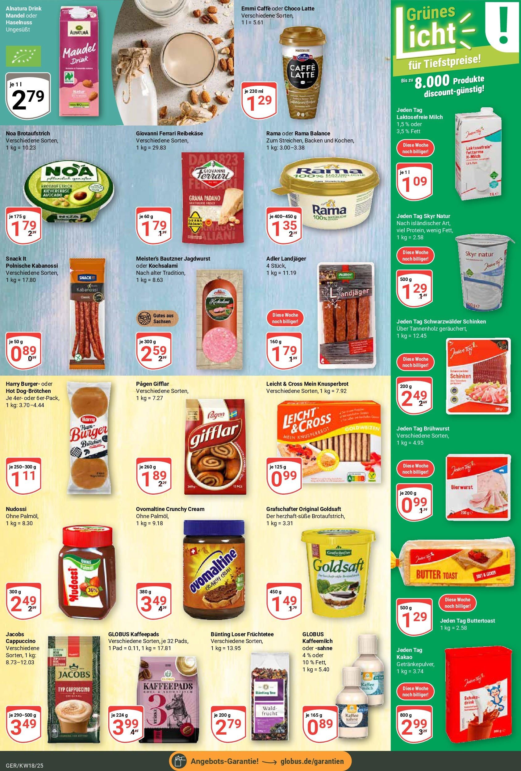 Globus - Globus: Wochenangebote (ab 27.04.2025) » Angebote online | Seite: 17 | Produkte: Ovomaltine, Kaffeepads, Rama, Toast