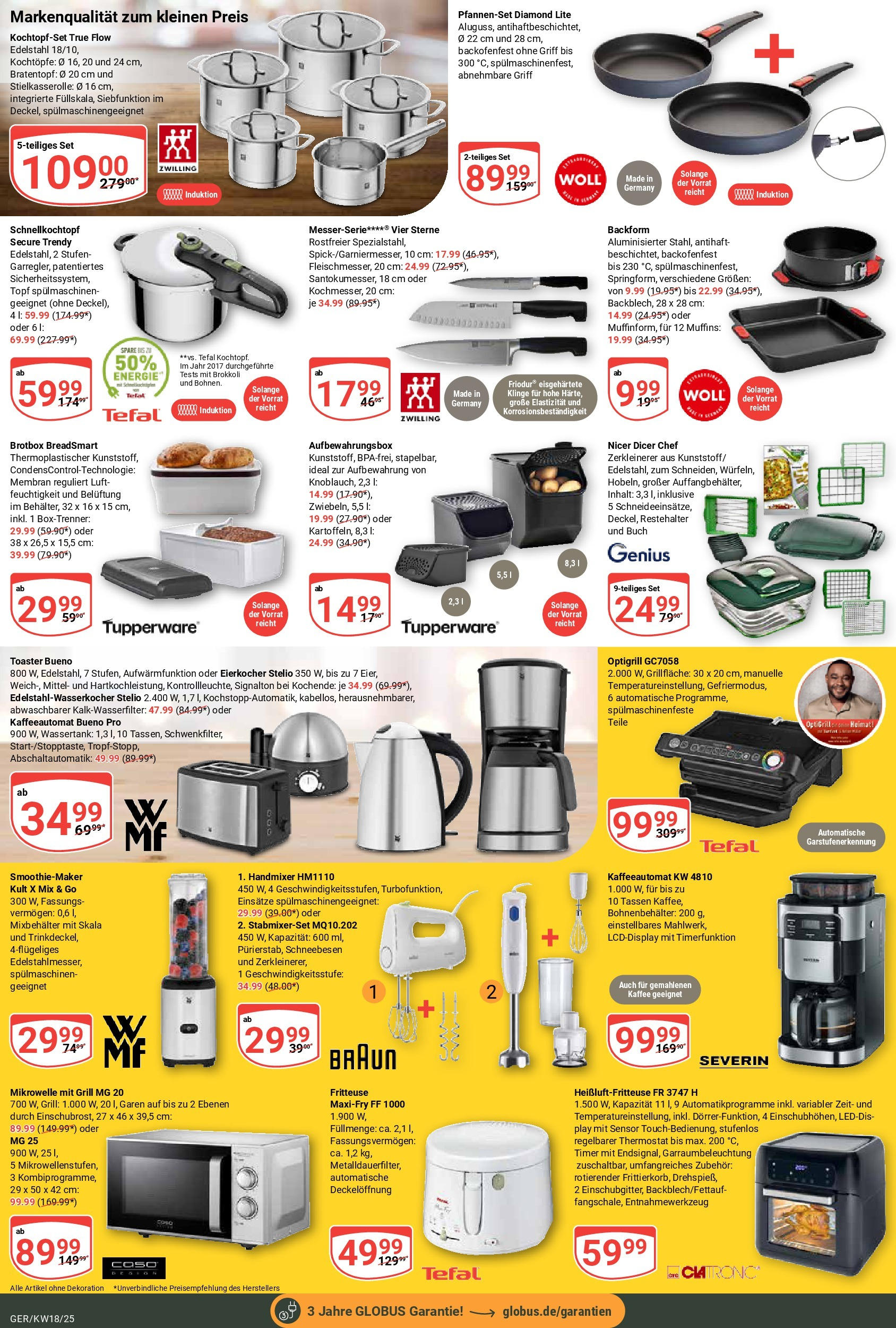 Globus - Globus: Wochenangebote (ab 27.04.2025) » Angebote online | Seite: 24 | Produkte: Mikrowelle, Mixer, Eierkocher, Heißluftfritteuse