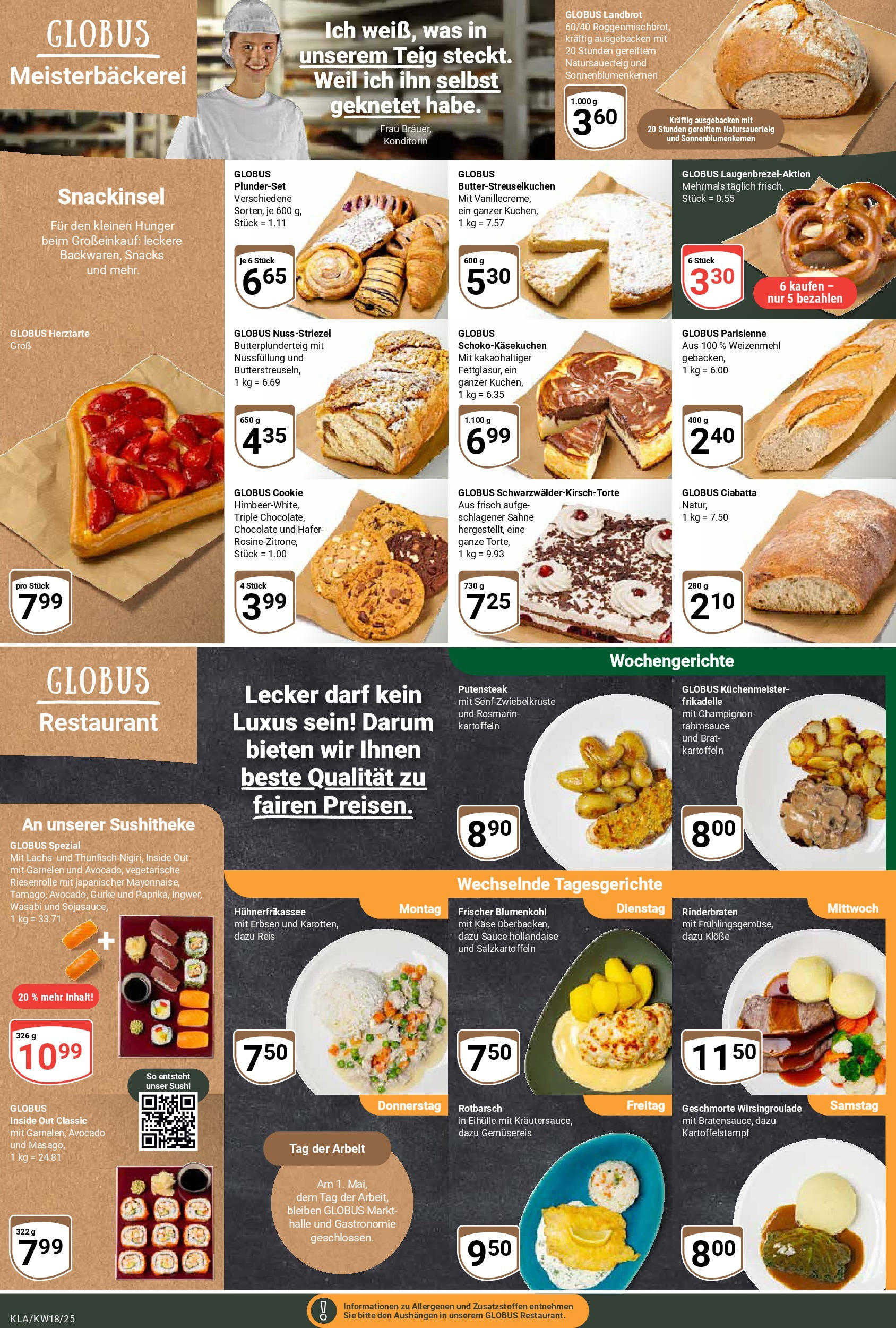 Globus - Globus: Wochenangebote (ab 27.04.2025) » Angebote ab Montag | Seite: 10 | Produkte: Kartoffeln, Blumenkohl, Reis, Sahne Globus - Globus: Wochenangebote (ab 27.04.2025) » Angebote online | Seite: 10 | Produkte: Kartoffeln, Blumenkohl, Reis, Sahne
