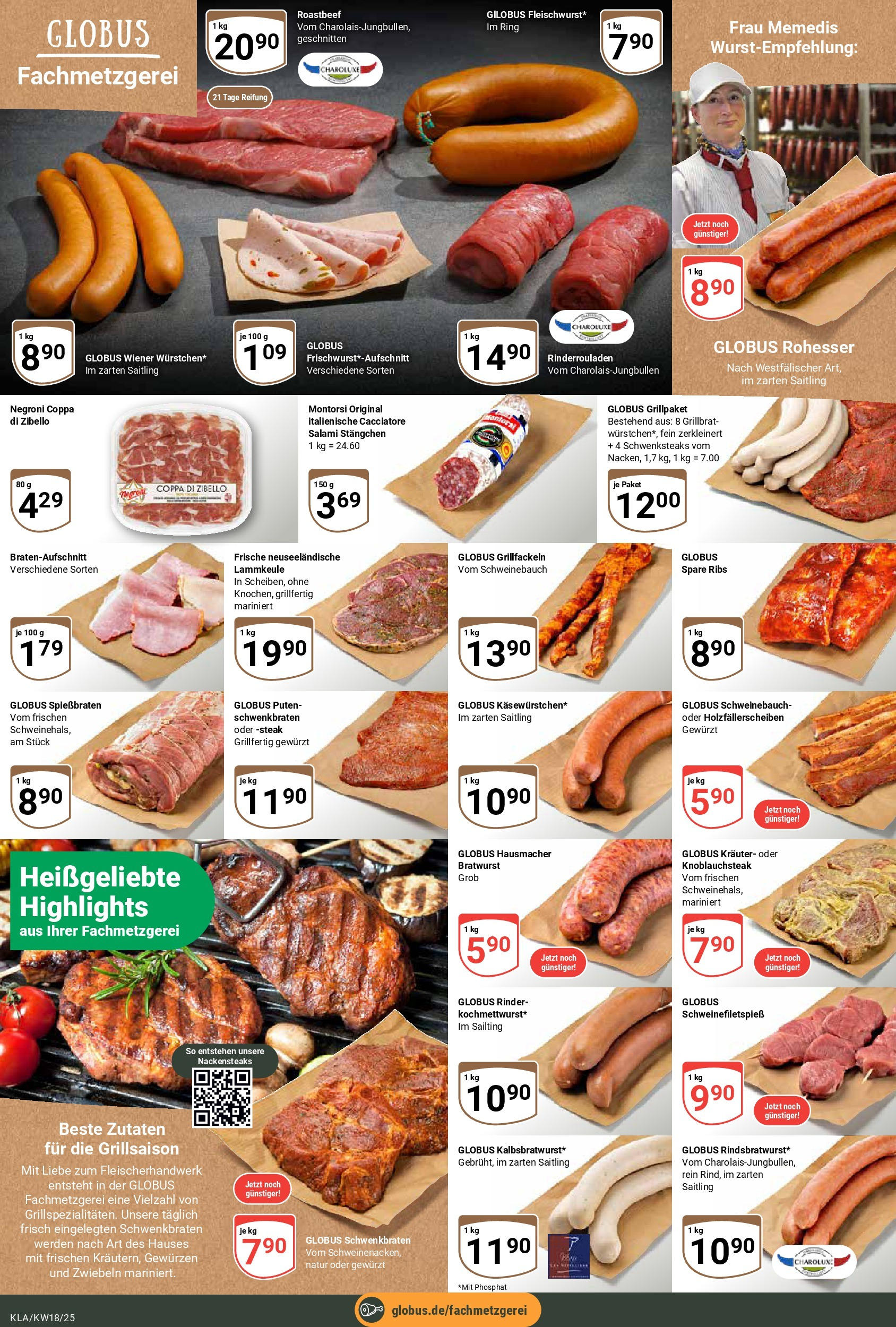 Globus - Globus: Wochenangebote (ab 27.04.2025) » Angebote ab Montag | Seite: 11 | Produkte: Schweinebauch, Bratwurst, Salami, Steak Globus - Globus: Wochenangebote (ab 27.04.2025) » Angebote online | Seite: 11 | Produkte: Schweinebauch, Bratwurst, Salami, Steak