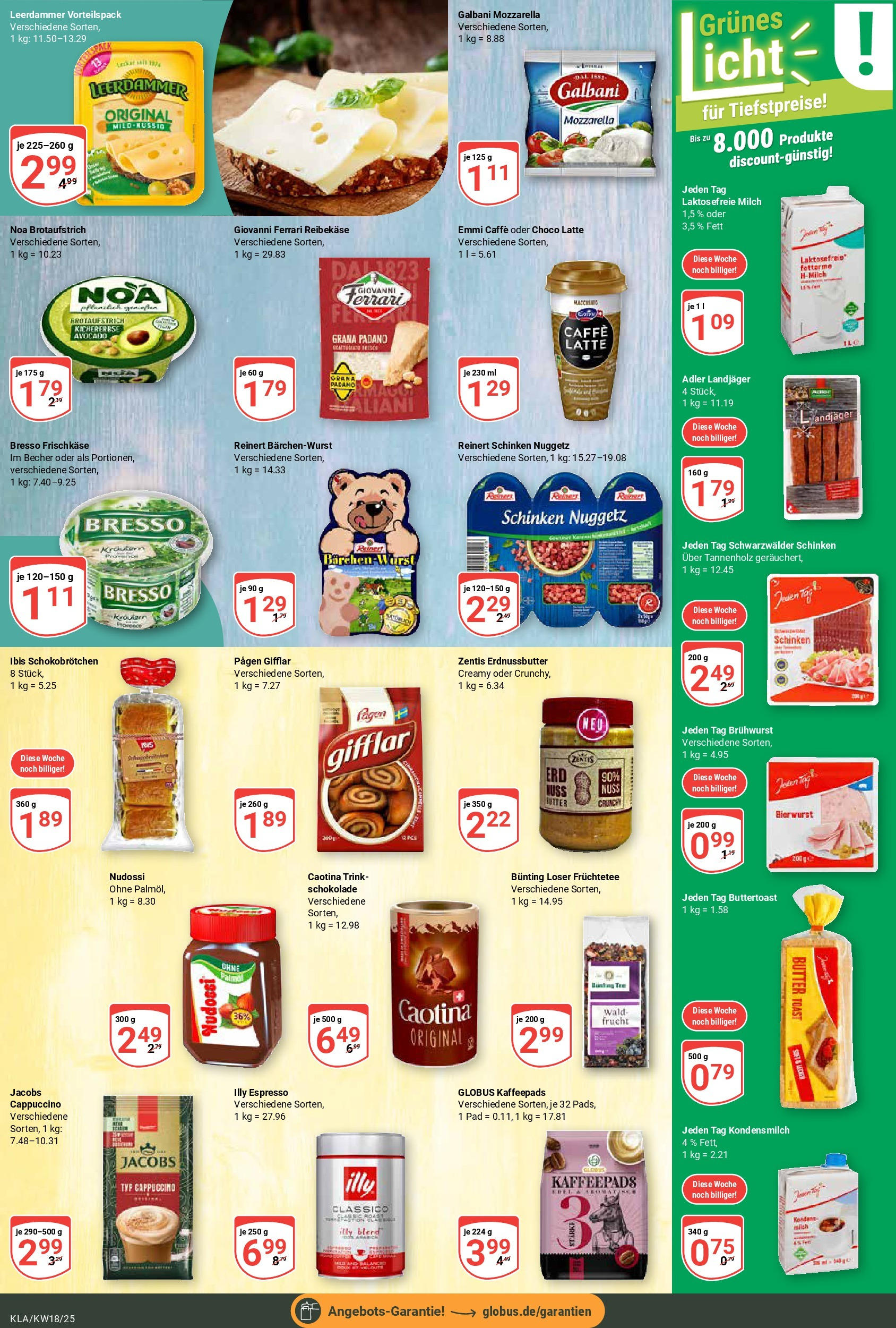 Globus - Globus: Wochenangebote (ab 27.04.2025) » Angebote ab Montag | Seite: 15 | Produkte: Butter, Toast, Mozzarella, Tee Globus - Globus: Wochenangebote (ab 27.04.2025) » Angebote online | Seite: 15 | Produkte: Butter, Toast, Mozzarella, Tee