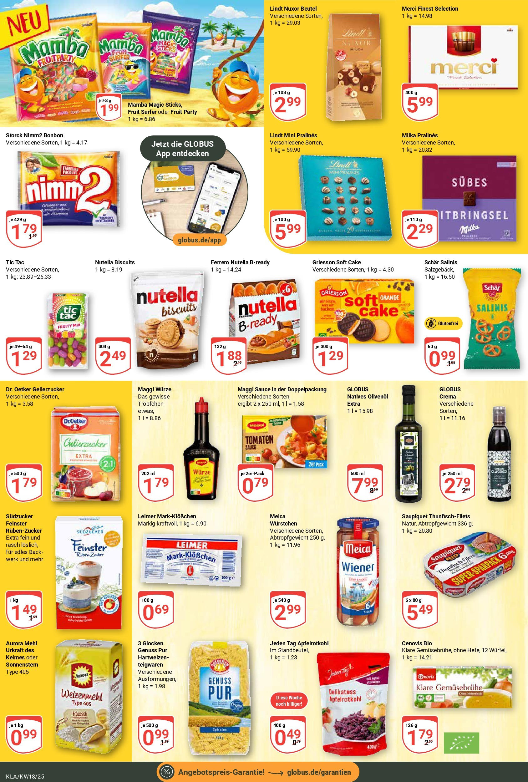 Globus - Globus: Wochenangebote (ab 27.04.2025) » Angebote ab Montag | Seite: 17 | Produkte: Merci, Gelierzucker, Weizenmehl, Milka Globus - Globus: Wochenangebote (ab 27.04.2025) » Angebote online | Seite: 17 | Produkte: Merci, Gelierzucker, Weizenmehl, Milka