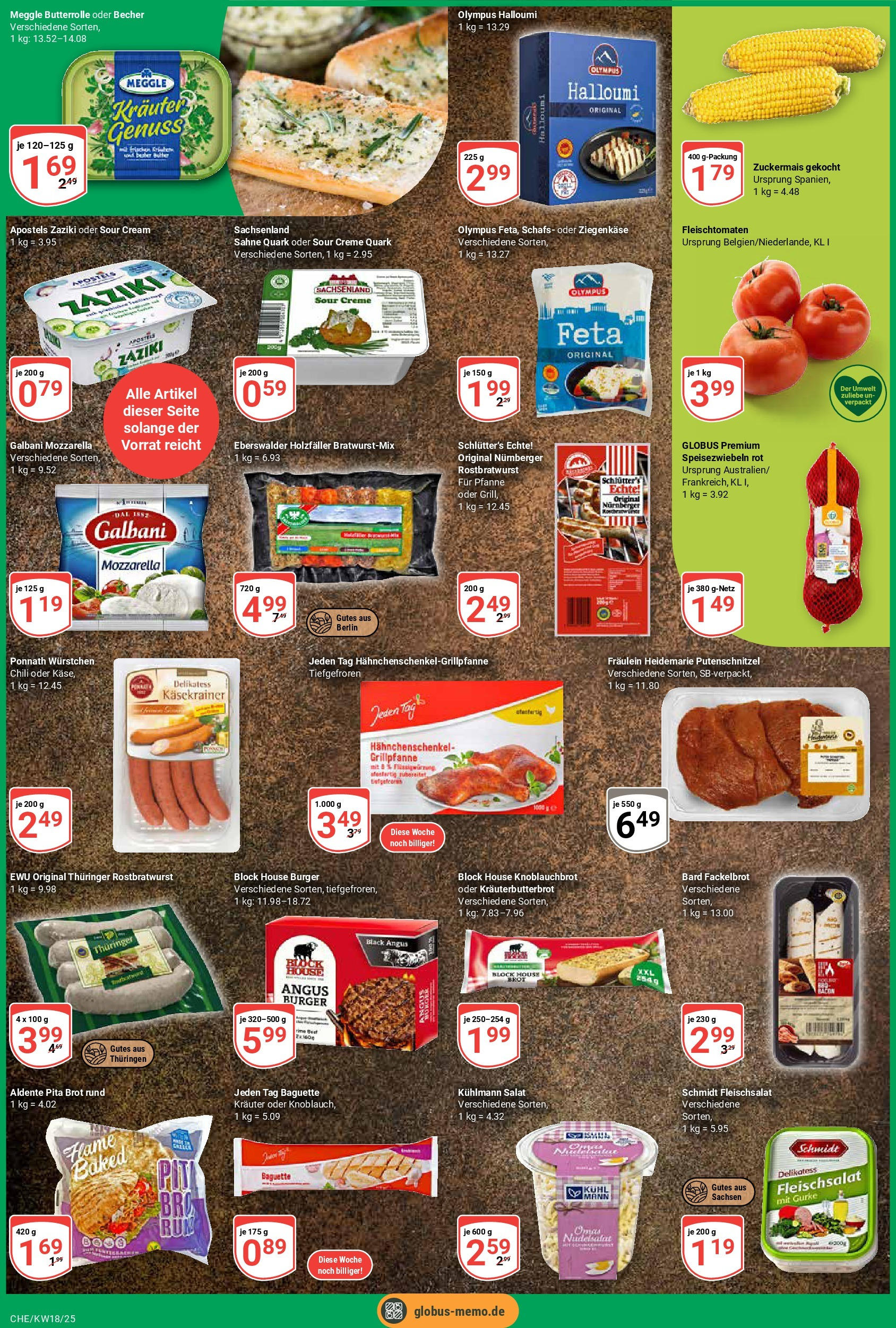 Globus - Globus: Wochenangebote (ab 27.04.2025) » Angebote online | Seite: 2 | Produkte: Grill, Hahnchenschenkel, Käse, Chili