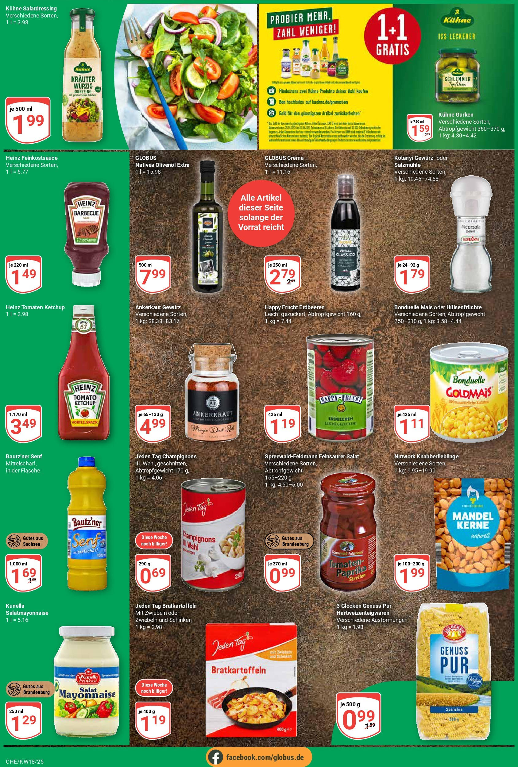 Globus - Globus: Wochenangebote (ab 27.04.2025) » Angebote online | Seite: 4 | Produkte: Olivenol, Dressing, Tomaten, Mayonnaise