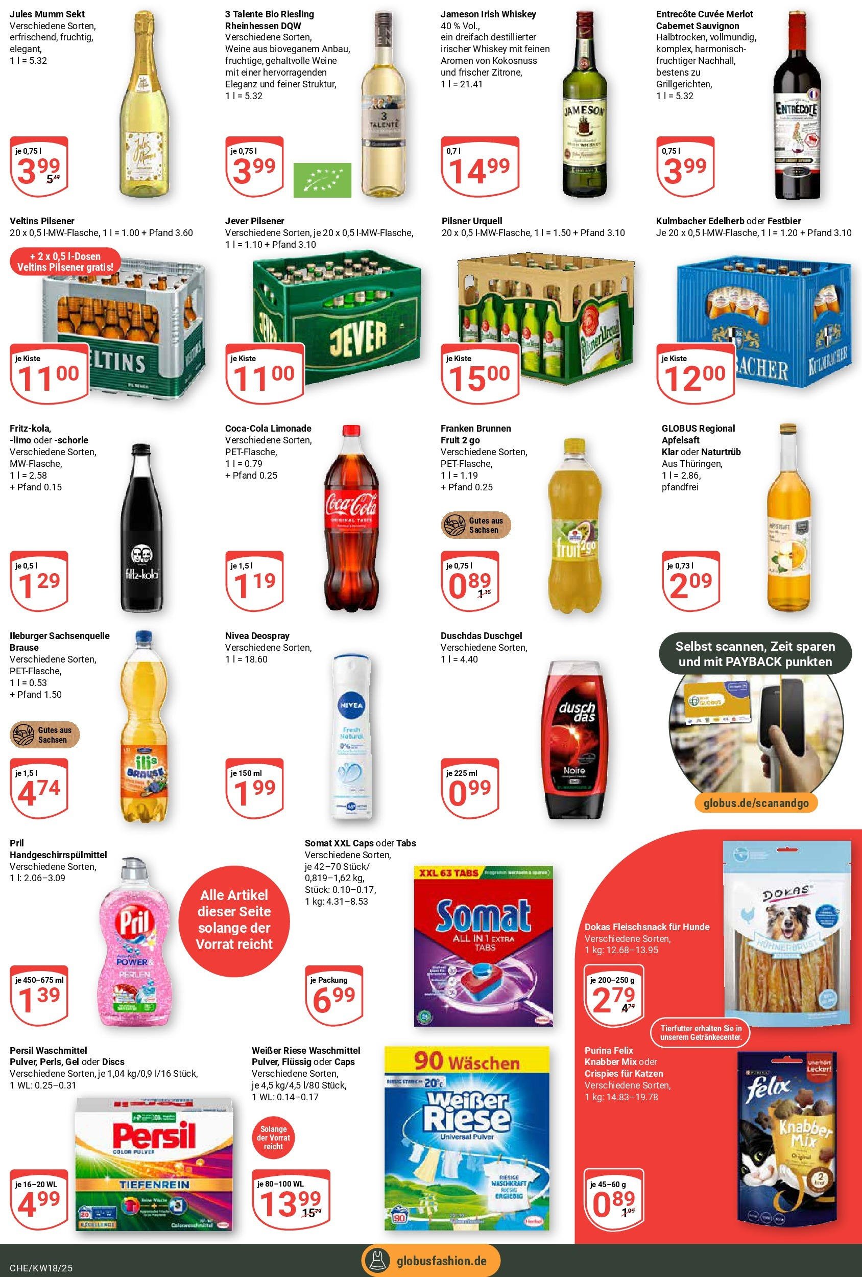 Globus - Globus: Wochenangebote (ab 27.04.2025) » Angebote online | Seite: 7 | Produkte: Merlot, Deodorant, Waschmittel, Jever