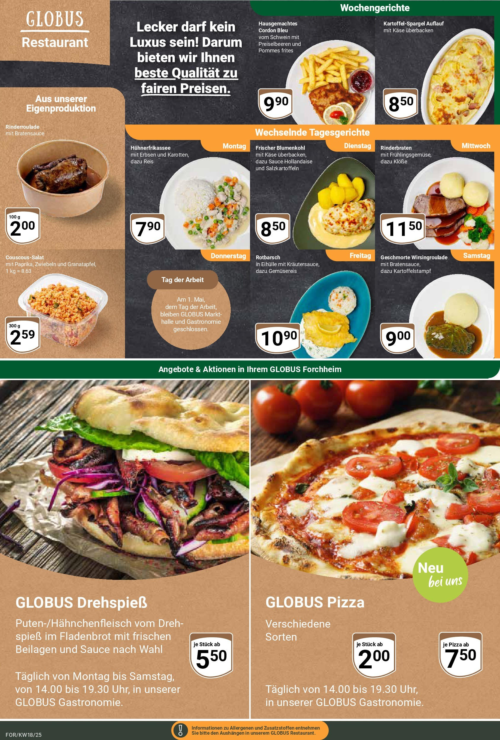 Globus - Globus: Wochenangebote (ab 27.04.2025) » Angebote ab Montag | Seite: 9 | Produkte: Pommes, Zwiebeln, Blumenkohl, Pizza Globus - Globus: Wochenangebote (ab 27.04.2025) » Angebote online | Seite: 9 | Produkte: Pommes, Zwiebeln, Blumenkohl, Pizza