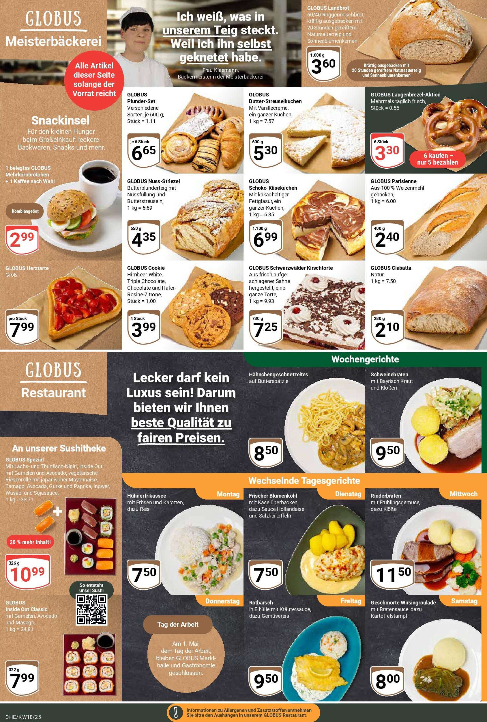 Globus - Globus: Wochenangebote (ab 27.04.2025) » Angebote online | Seite: 9 | Produkte: Garnelen, Avocado, Lachs, Erbsen