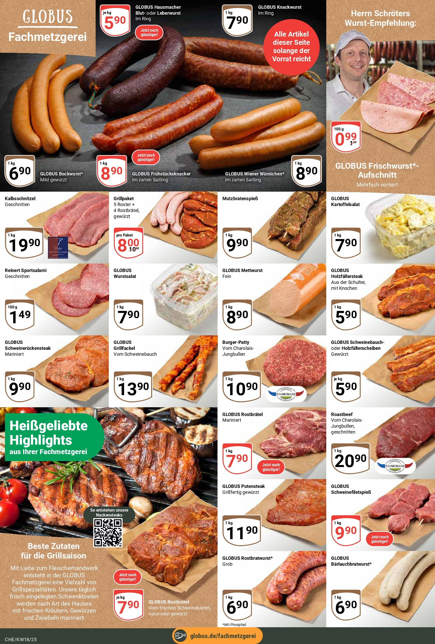 Globus - Globus: Wochenangebote (ab 27.04.2025) » Angebote online | Seite: 10 | Produkte: Nackensteaks, Schweinebauch, Roastbeef, Steak
