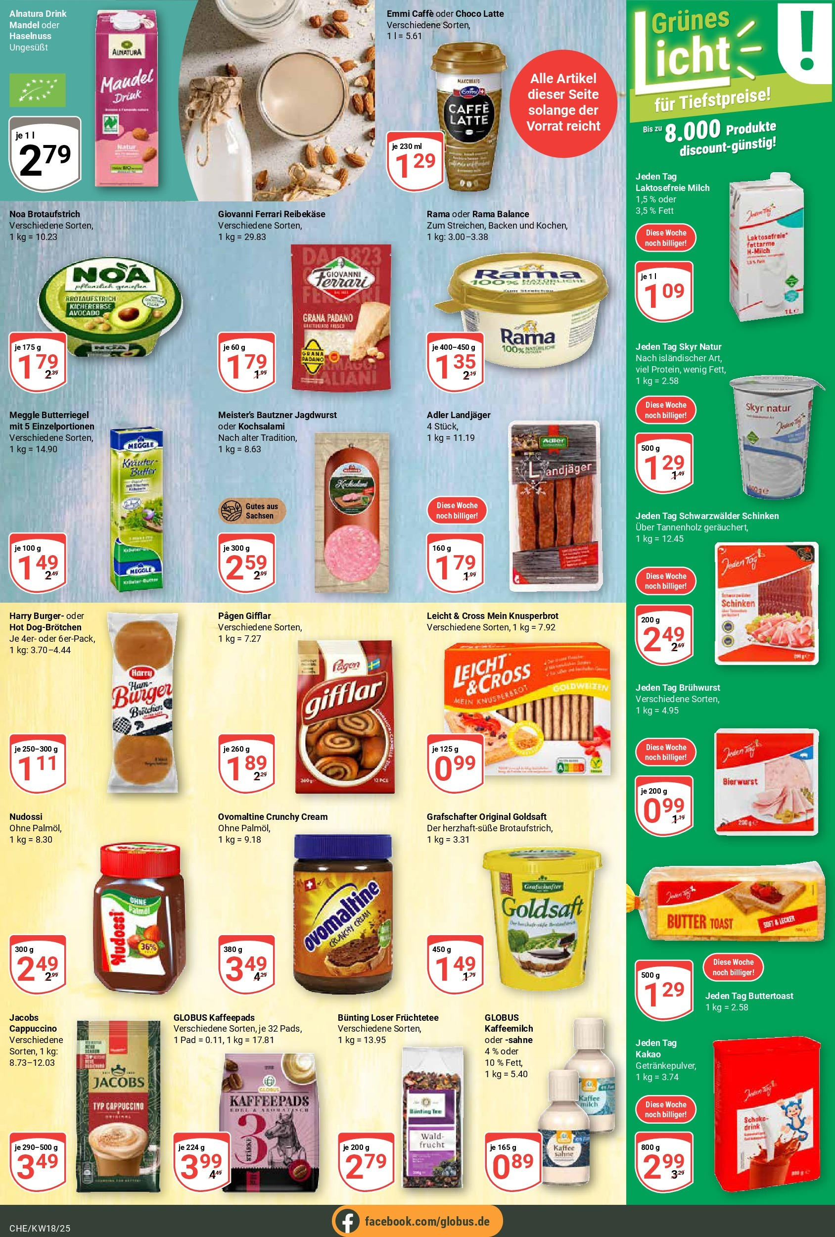 Globus - Globus: Wochenangebote (ab 27.04.2025) » Angebote online | Seite: 13 | Produkte: Ovomaltine, Creme, Skyr, Reibekase
