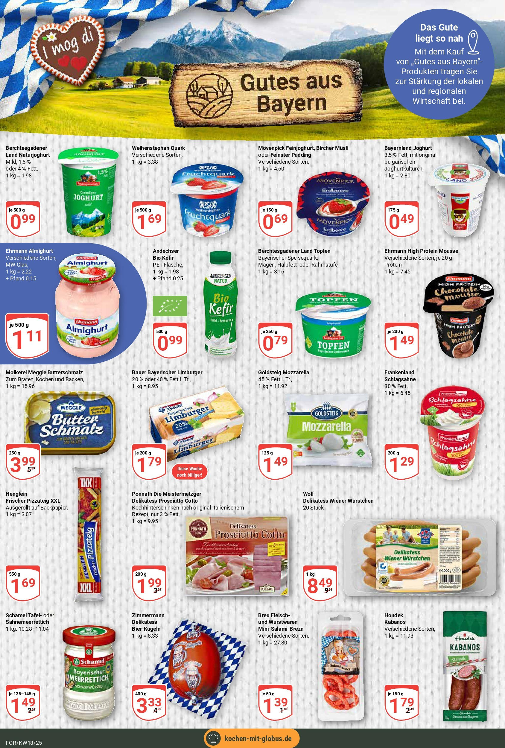 Globus - Globus: Wochenangebote (ab 27.04.2025) » Angebote ab Montag | Seite: 18 | Produkte: Butterschmalz, Joghurt, Mozzarella, Pizza Globus - Globus: Wochenangebote (ab 27.04.2025) » Angebote online | Seite: 18 | Produkte: Butterschmalz, Joghurt, Mozzarella, Pizza
