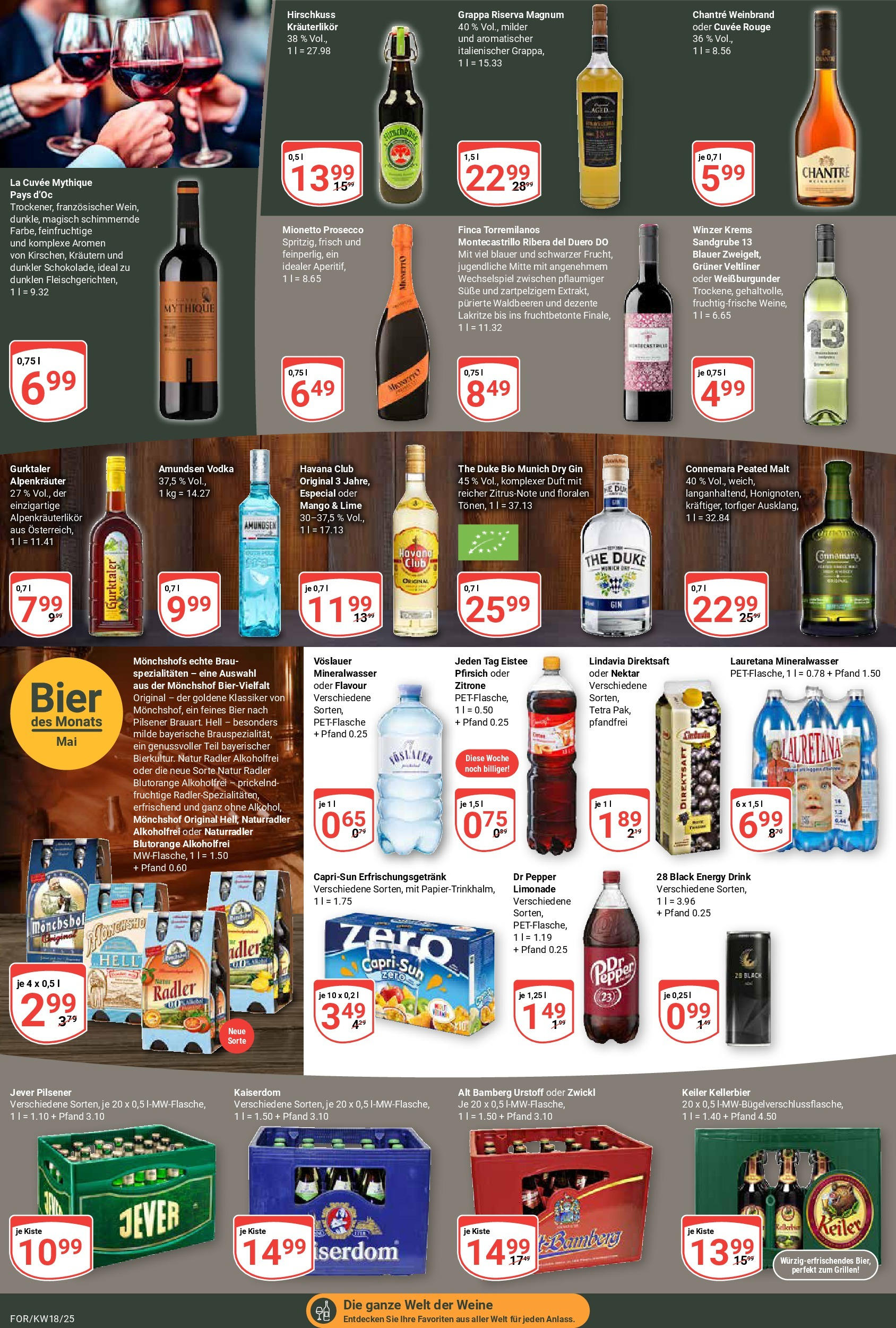 Globus - Globus: Wochenangebote (ab 27.04.2025) » Angebote ab Montag | Seite: 19 | Produkte: Havana club, Rouge, Mineralwasser, Vodka Globus - Globus: Wochenangebote (ab 27.04.2025) » Angebote online | Seite: 19 | Produkte: Havana club, Rouge, Mineralwasser, Vodka