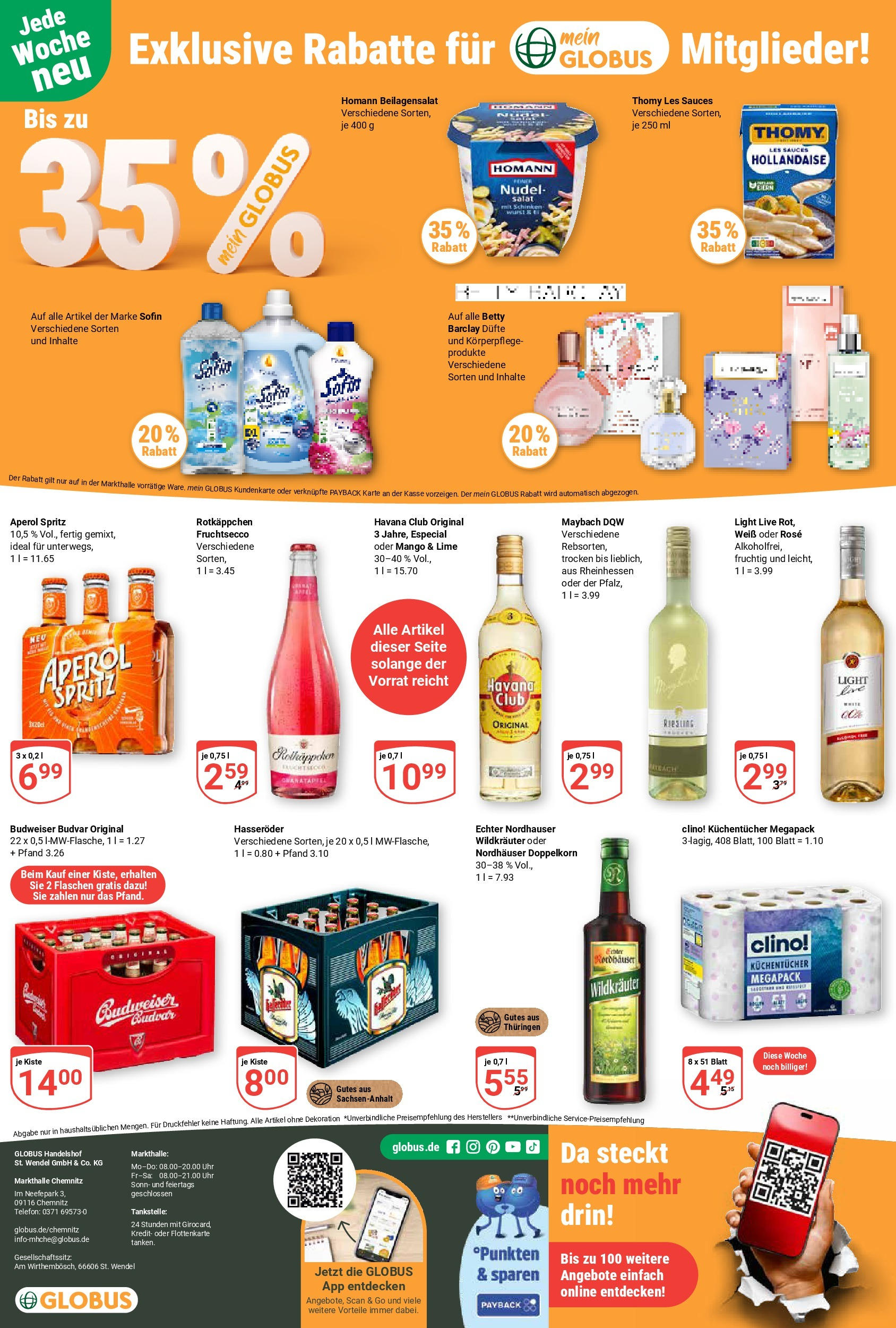 Globus - Globus: Wochenangebote (ab 27.04.2025) » Angebote online | Seite: 20 | Produkte: Havana club, Granatapfel, Schinken, Uhr