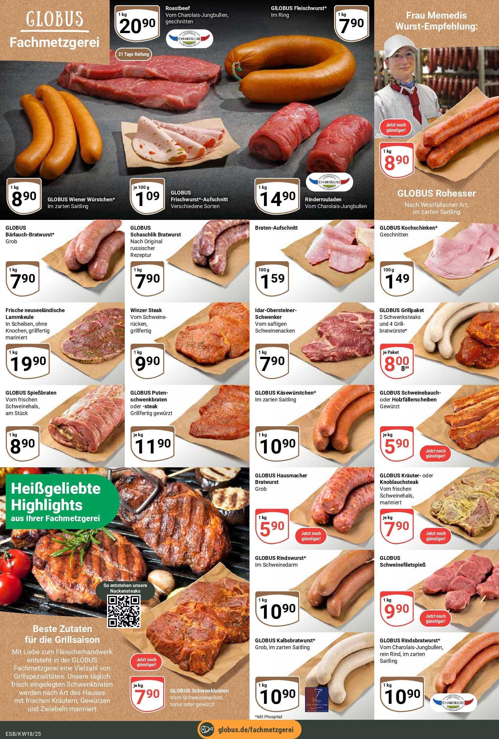 Globus - Globus: Wochenangebote (ab 27.04.2025) » Angebote ab Montag | Seite: 11 | Produkte: Grill, Schweinenacken, Roastbeef, Steak Globus - Globus: Wochenangebote (ab 27.04.2025) » Angebote online | Seite: 11 | Produkte: Grill, Schweinenacken, Roastbeef, Steak