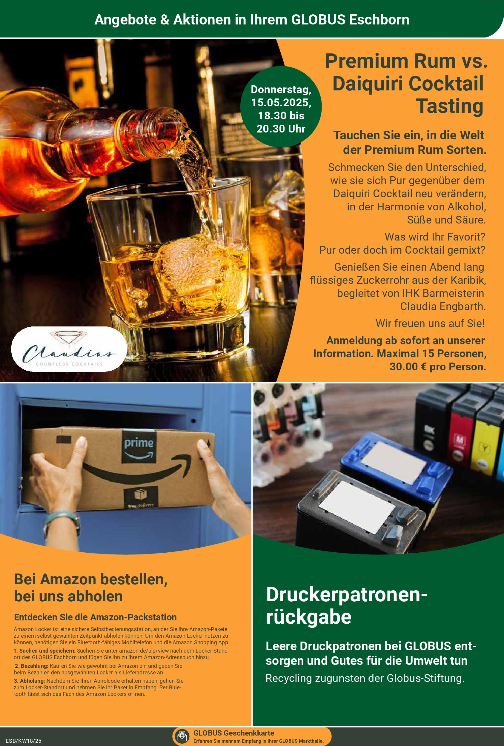 Globus - Globus: Wochenangebote (ab 27.04.2025) » Angebote ab Montag | Seite: 25 | Produkte: Rum, Uhr Globus - Globus: Wochenangebote (ab 27.04.2025) » Angebote online | Seite: 25 | Produkte: Rum, Uhr
