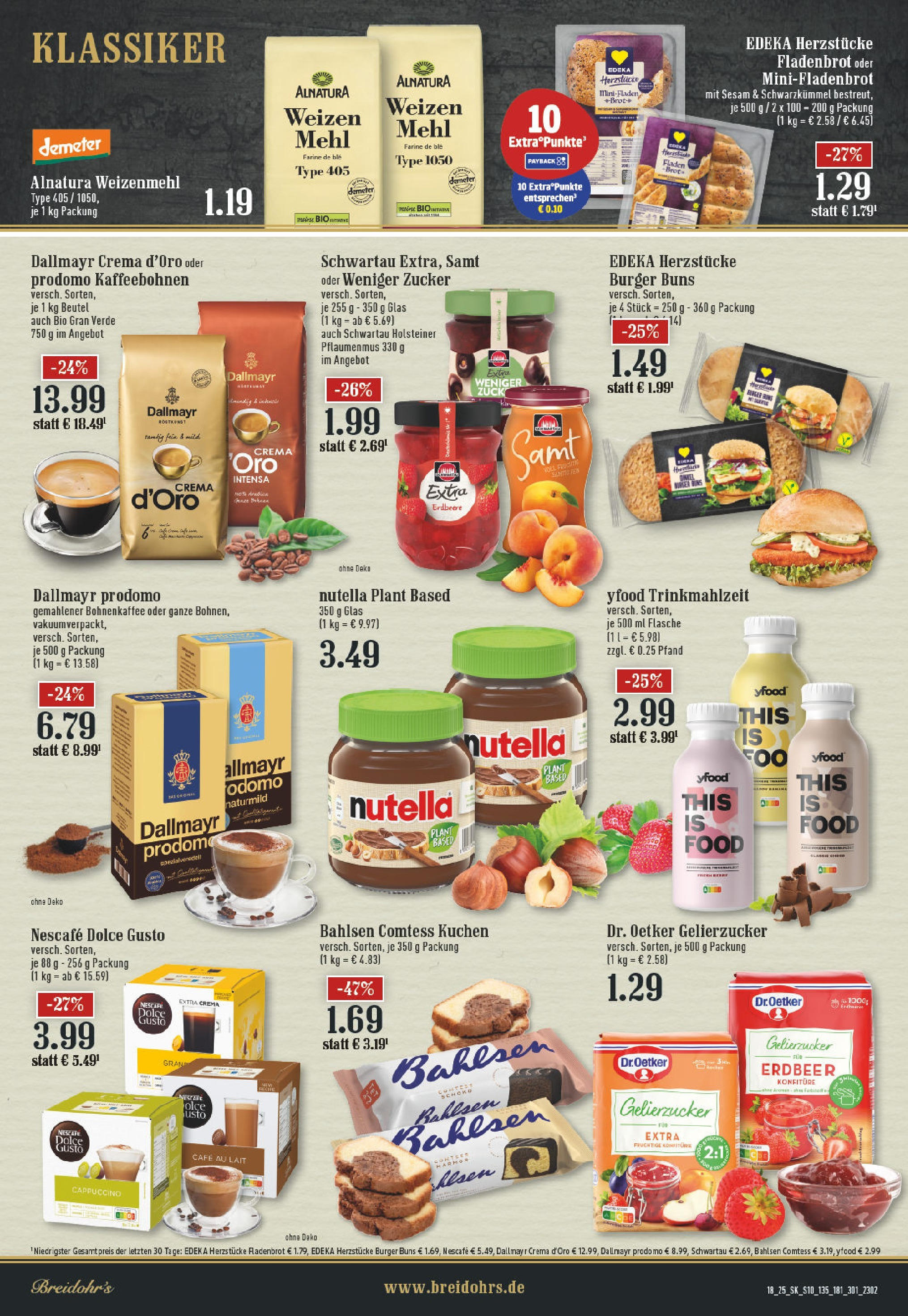 Edeka - EDEKA: Wochenangebote (ab 27.04.2025) » Angebote Online | Seite: 10 | Produkte: Nescafe, Weizenmehl, Dallmayr prodomo, Dolce gusto