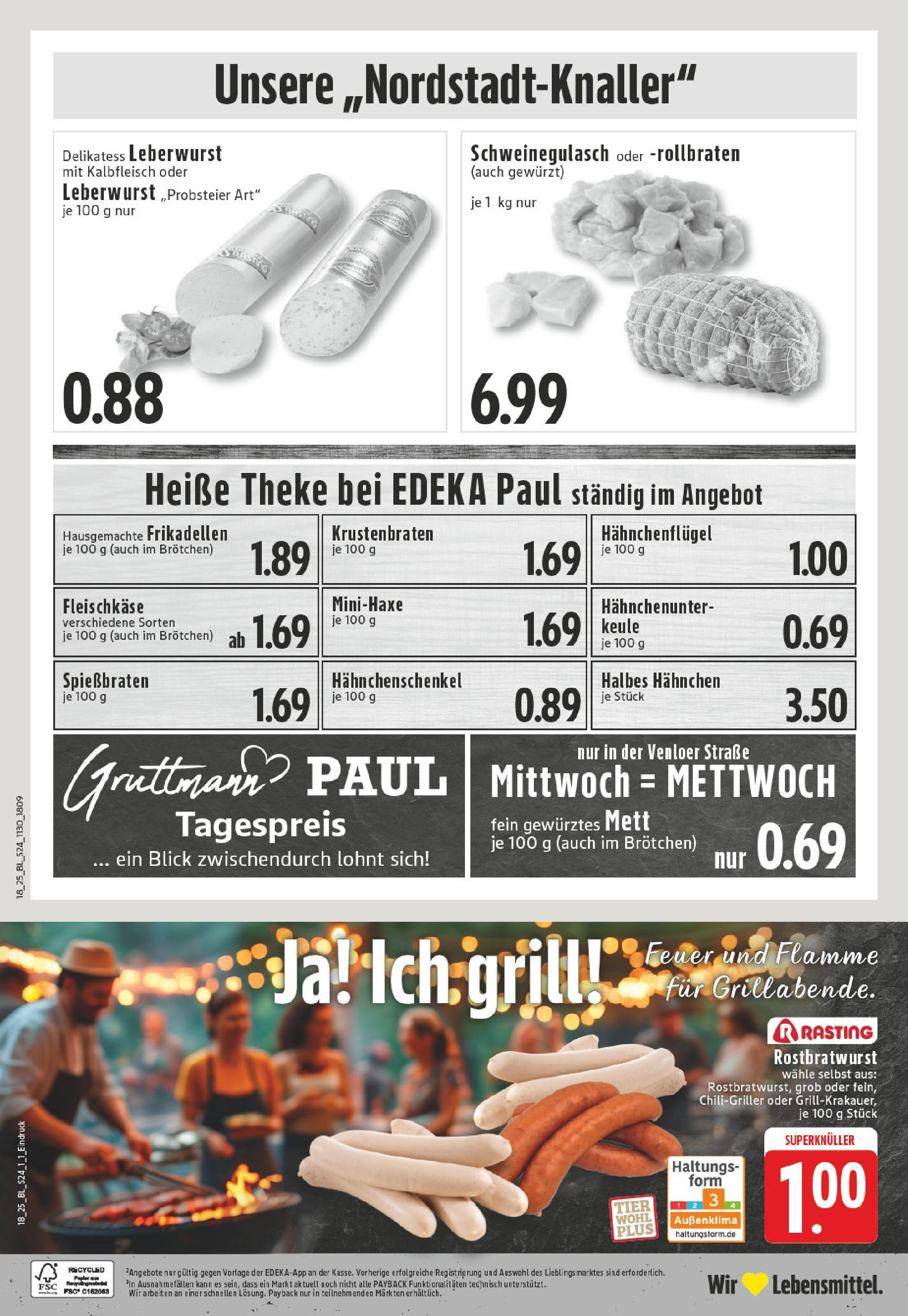 Edeka - EDEKA: Wochenangebote (ab 27.04.2025) » Angebote Online | Seite: 24 | Produkte: Schweinegulasch, Grill, Hahnchen, Theke Edeka - EDEKA: Wochenangebote (ab 27.04.2025) » Angebote Online | Seite: 24 | Produkte: Schweinegulasch, Grill, Hahnchen, Theke