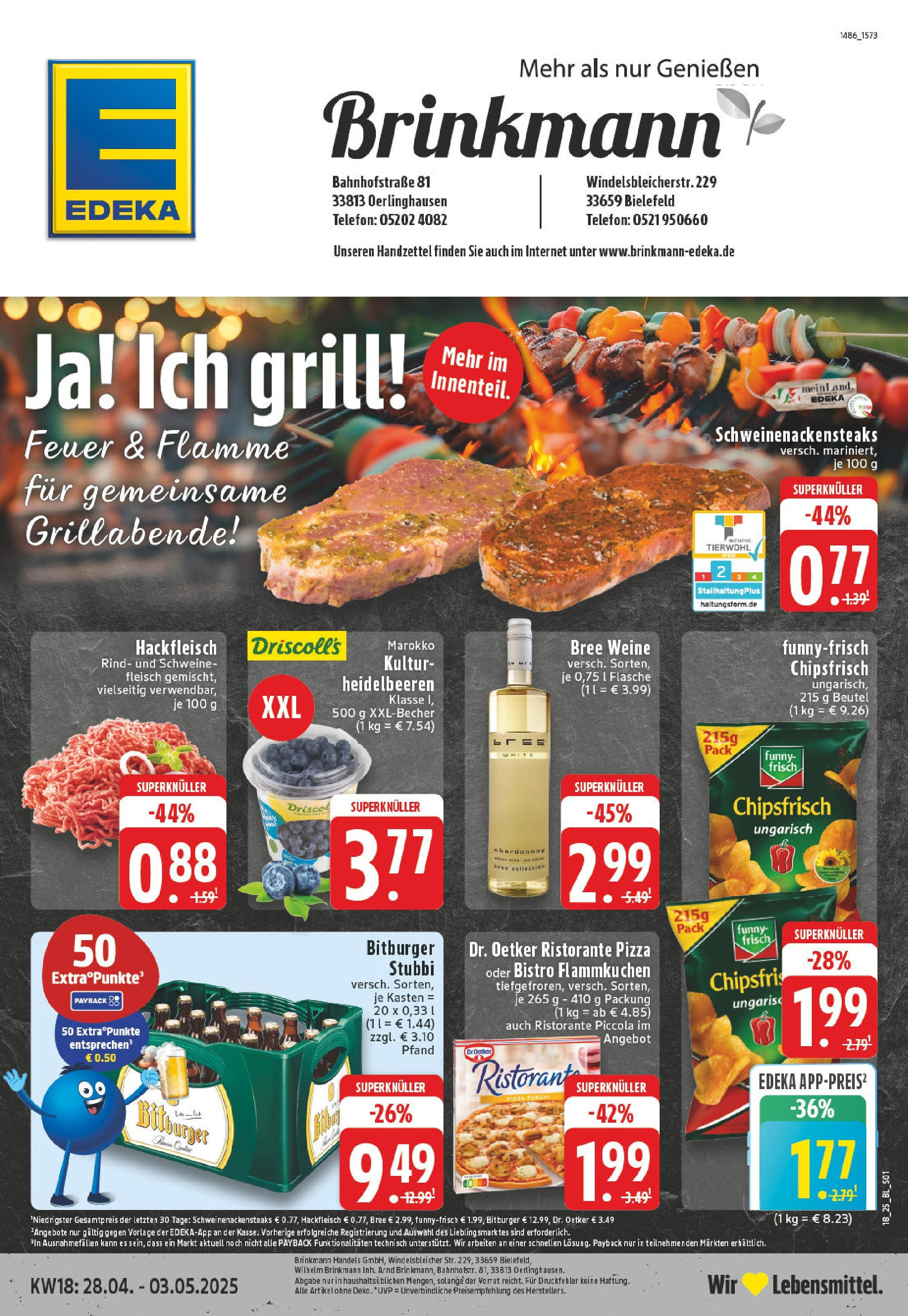 Edeka - EDEKA: Wochenangebote (ab 27.04.2025) » Angebote Online | Seite: 1 | Produkte: Bitburger, Heidelbeeren, Pizza, Fleisch Edeka - EDEKA: Wochenangebote (ab 27.04.2025) » Angebote Online | Seite: 1 | Produkte: Bitburger, Heidelbeeren, Pizza, Fleisch
