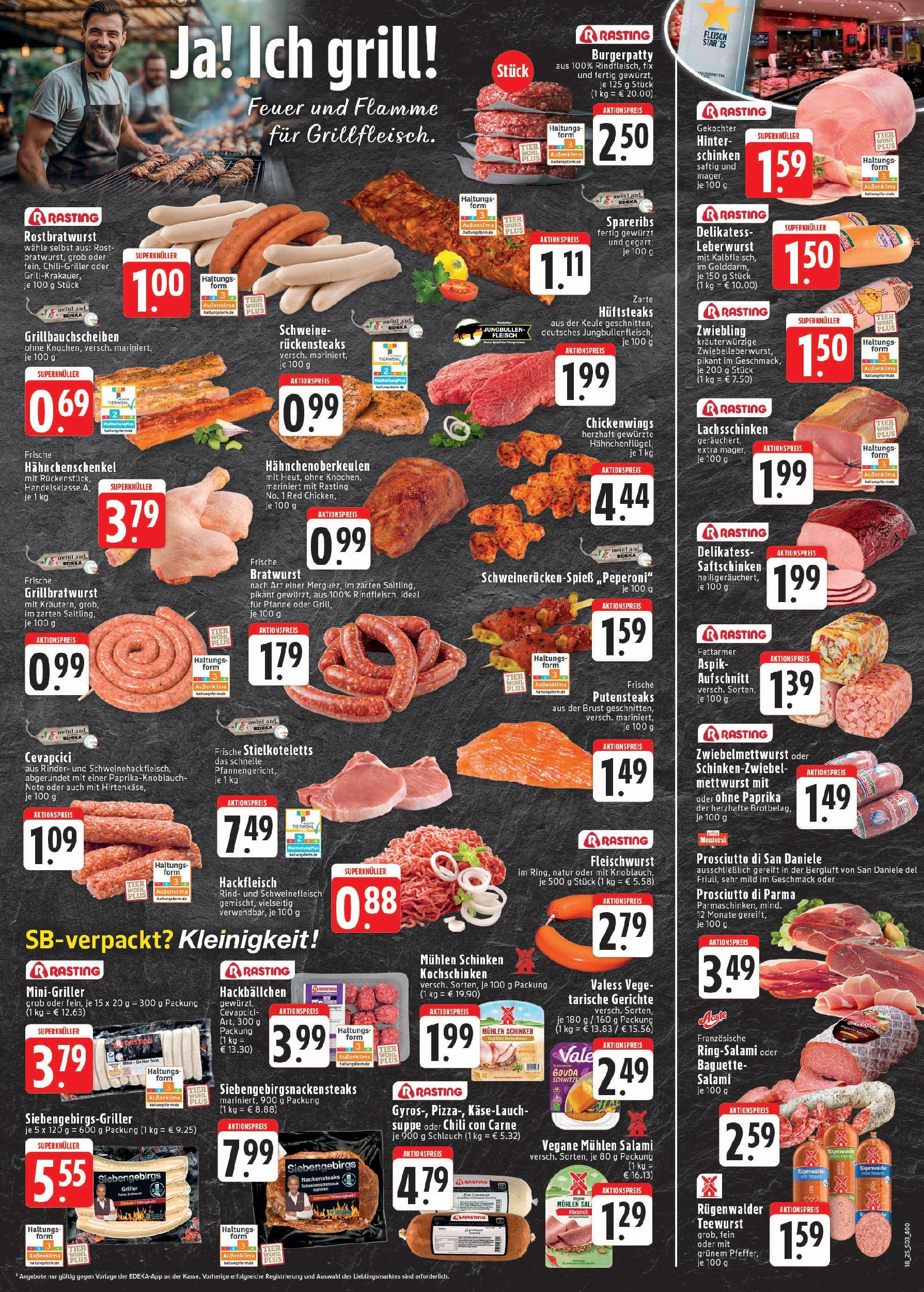 Edeka - EDEKA: Wochenangebote (ab 27.04.2025) » Angebote Online | Seite: 3 | Produkte: Bratwurst, Cevapcici, Wurst, Salami