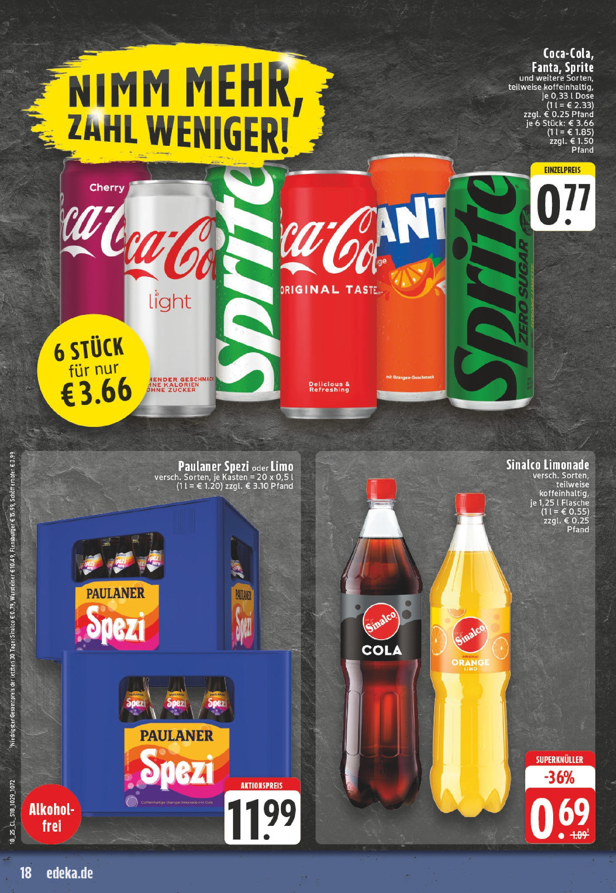 Edeka - EDEKA: Wochenangebote (ab 27.04.2025) » Angebote Online | Seite: 18 | Produkte: Sprite, Zucker, Warsteiner, Paulaner Edeka - EDEKA: Wochenangebote (ab 27.04.2025) » Angebote Online | Seite: 18 | Produkte: Sprite, Zucker, Warsteiner, Paulaner