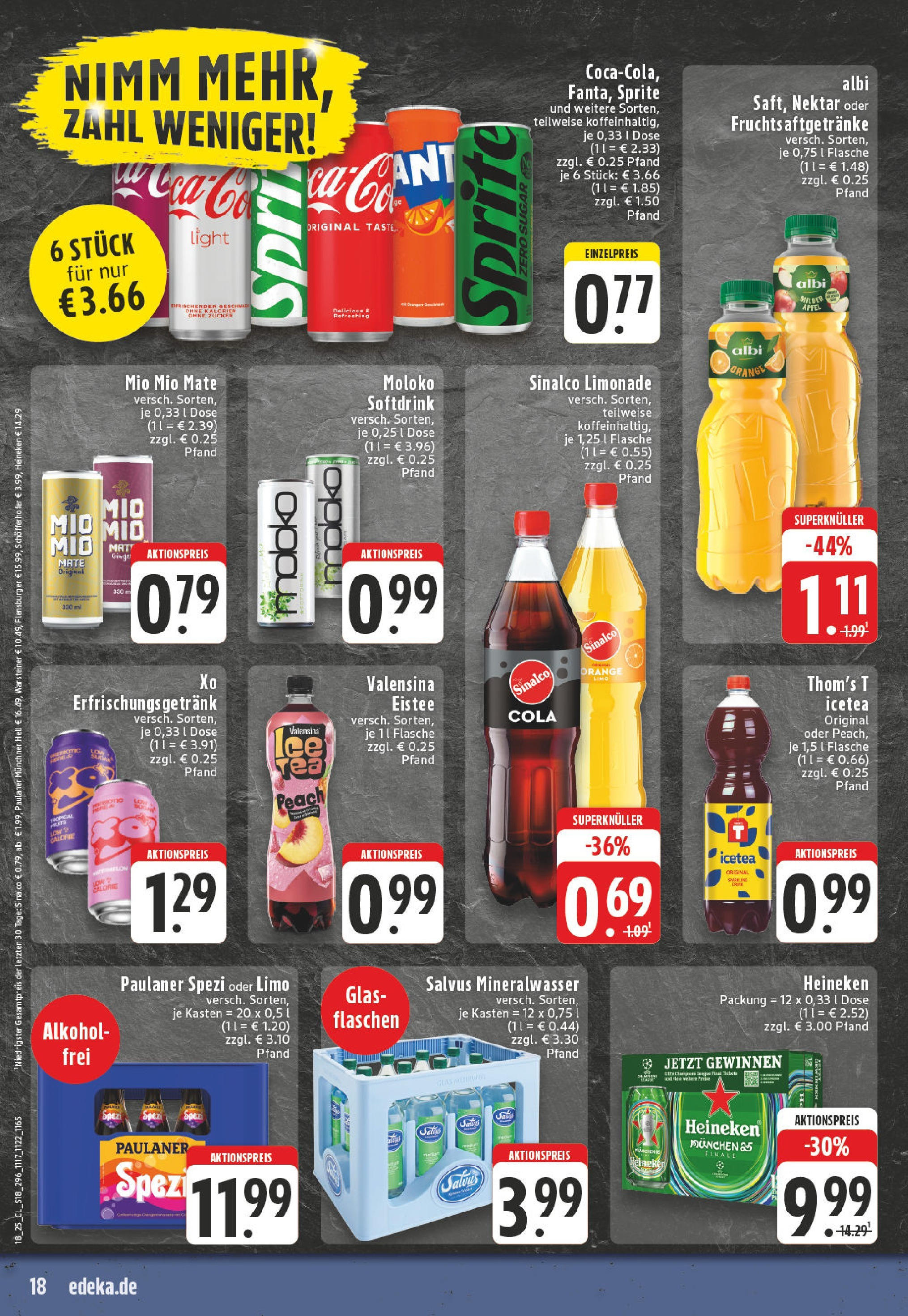 Edeka - EDEKA: Wochenangebote (ab 27.04.2025) » Angebote Online | Seite: 18 | Produkte: Energy, Paulaner spezi, Flensburger, Paulaner Edeka - EDEKA: Wochenangebote (ab 27.04.2025) » Angebote Online | Seite: 18 | Produkte: Energy, Paulaner spezi, Flensburger, Paulaner