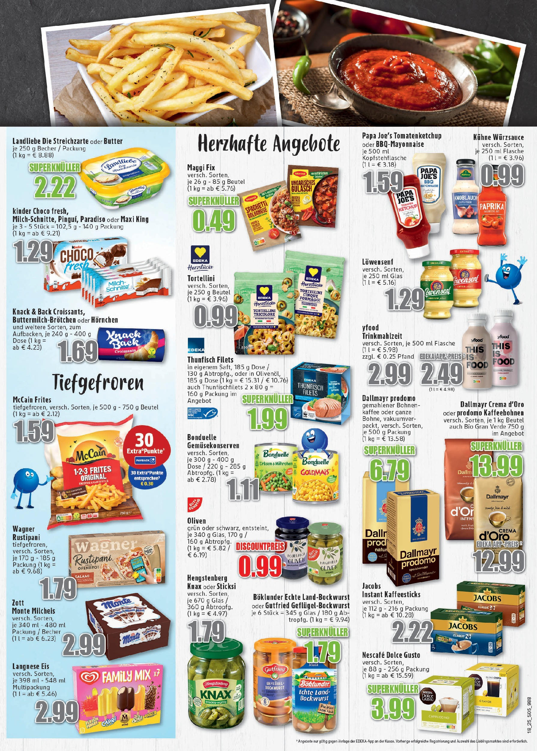 Edeka - EDEKA: Wochenangebote (ab 27.04.2025) » Angebote Online | Seite: 5 | Produkte: Langnese, Maggi, Mayonnaise, Ketchup