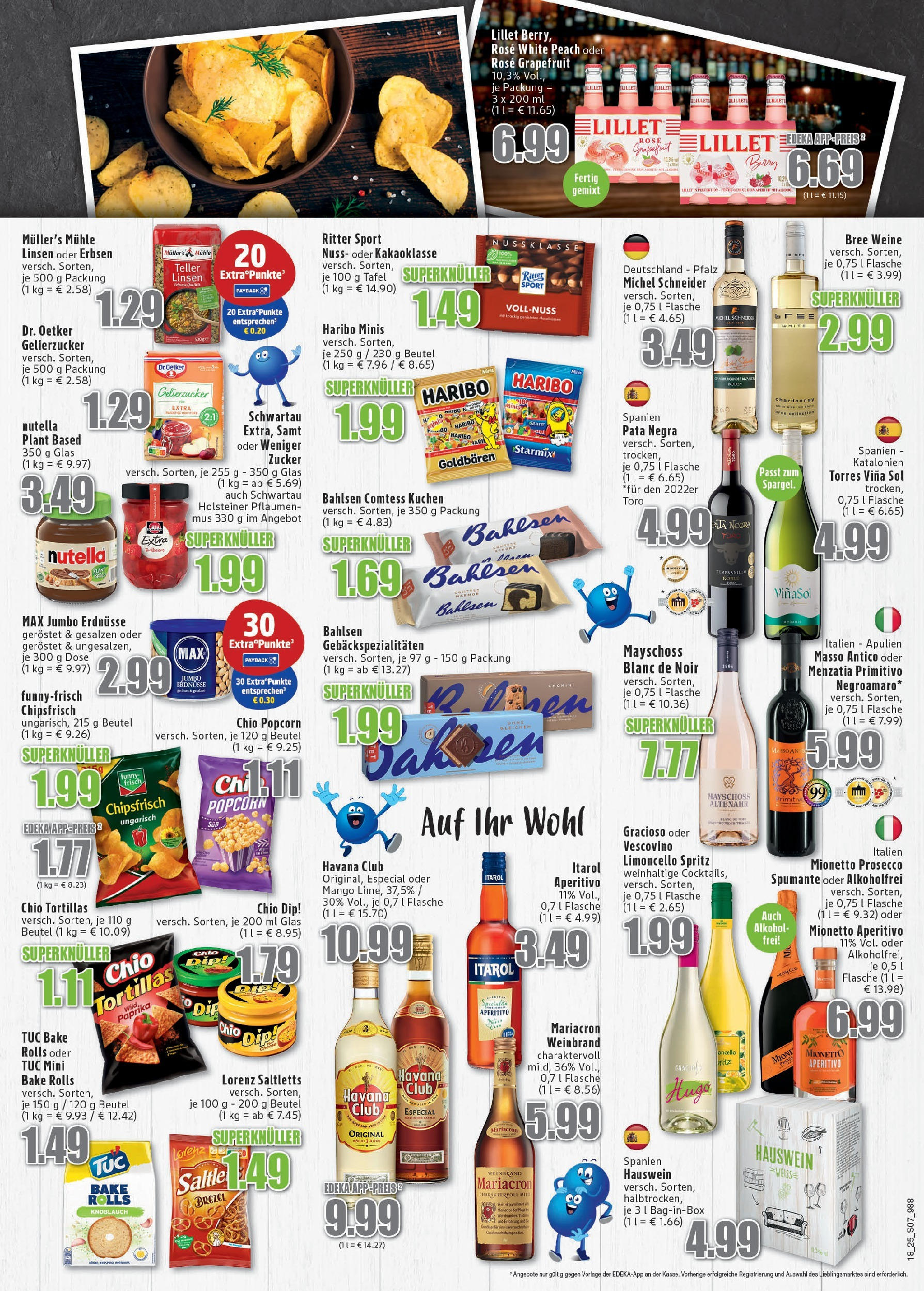 Edeka - EDEKA: Wochenangebote (ab 27.04.2025) » Angebote Online | Seite: 7 | Produkte: Nutella, Prosecco, Chips, Erbsen