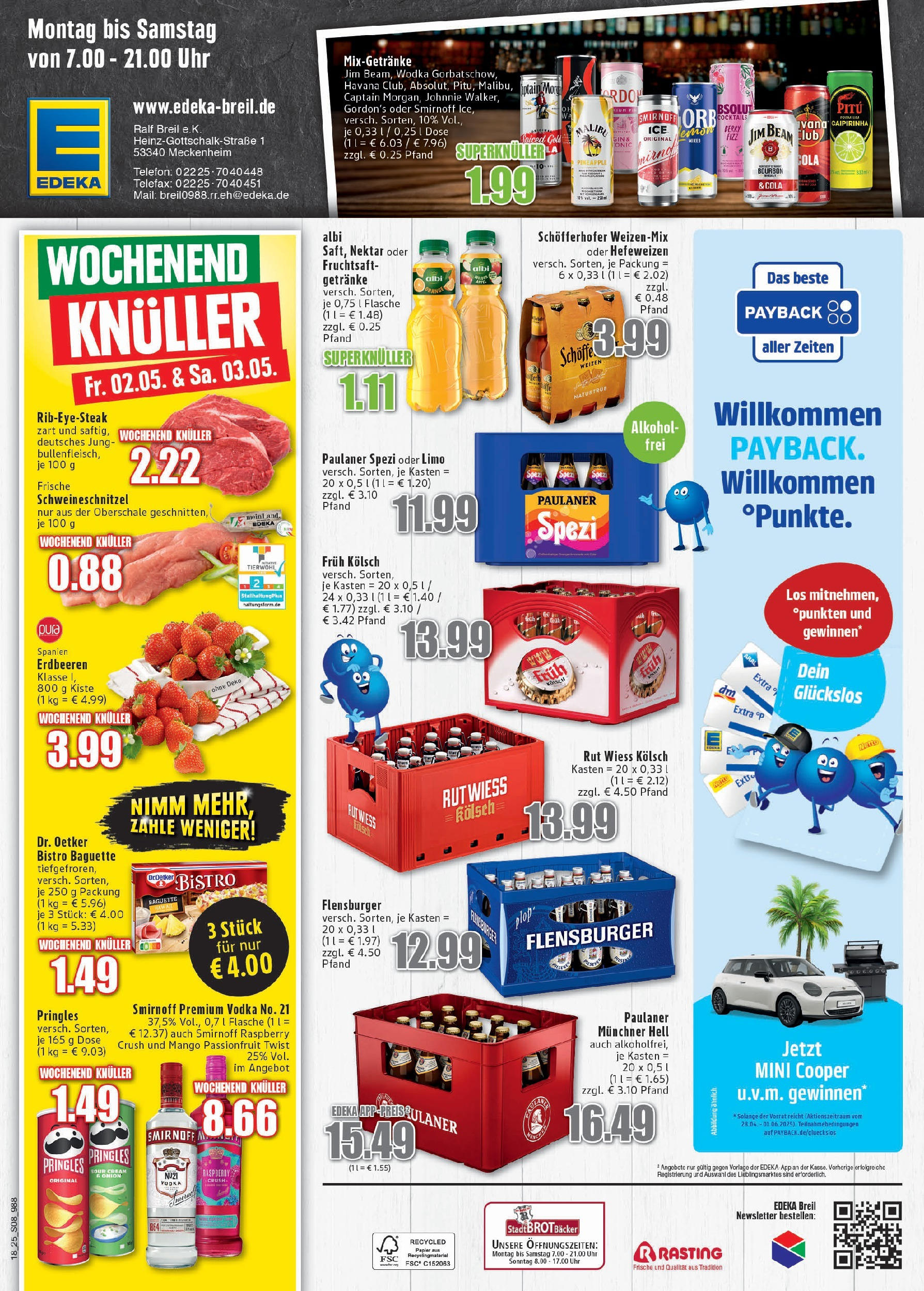 Edeka - EDEKA: Wochenangebote (ab 27.04.2025) » Angebote Online | Seite: 8 | Produkte: Bourbon, Erdbeeren, Fruchtsaft, Uhr