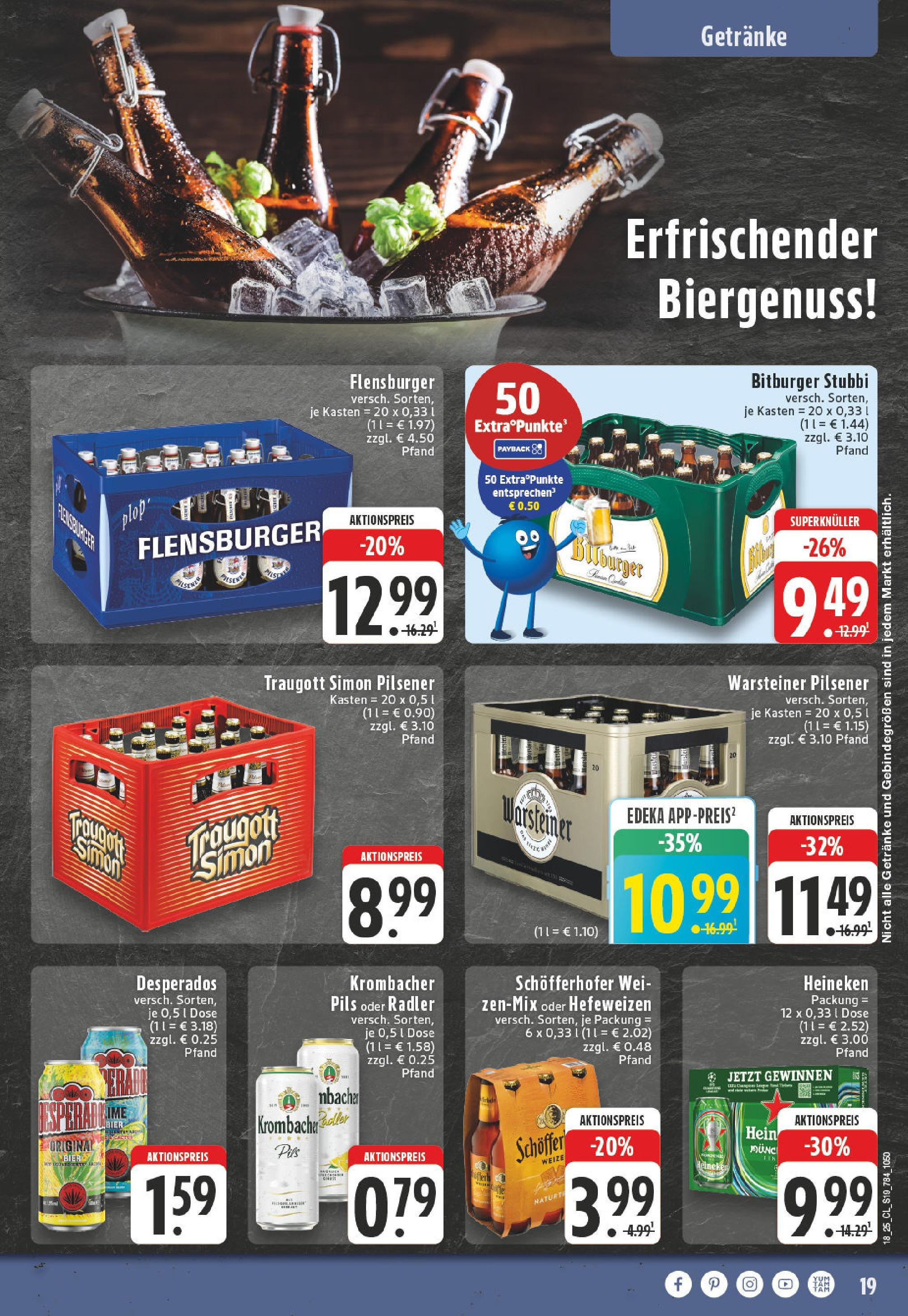 Edeka - EDEKA: Wochenangebote (ab 27.04.2025) » Angebote Online | Seite: 19 | Produkte: Bitburger, Heineken, Warsteiner, Krombacher Edeka - EDEKA: Wochenangebote (ab 27.04.2025) » Angebote Online | Seite: 19 | Produkte: Bitburger, Heineken, Warsteiner, Krombacher