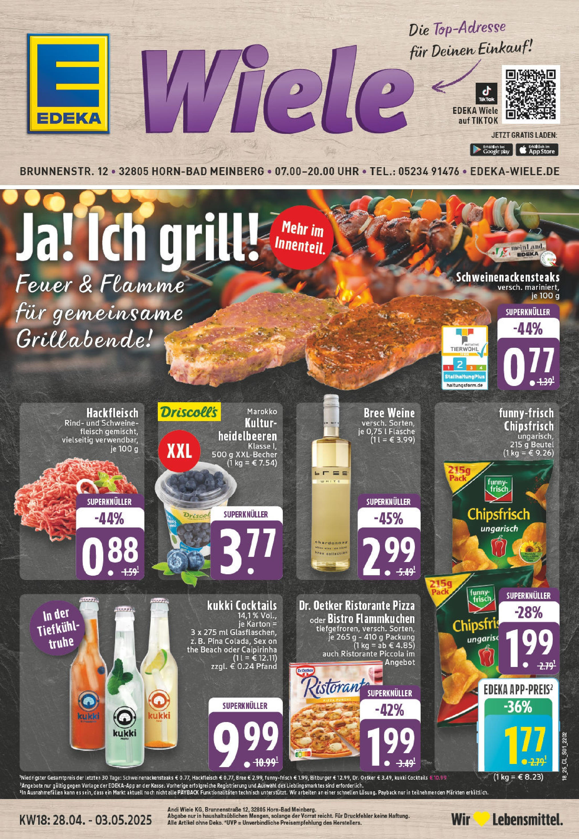 Edeka - EDEKA: Wochenangebote (ab 27.04.2025) » Angebote Online | Seite: 1 | Produkte: Grill, Funny frisch, Schweinefleisch, Fleisch