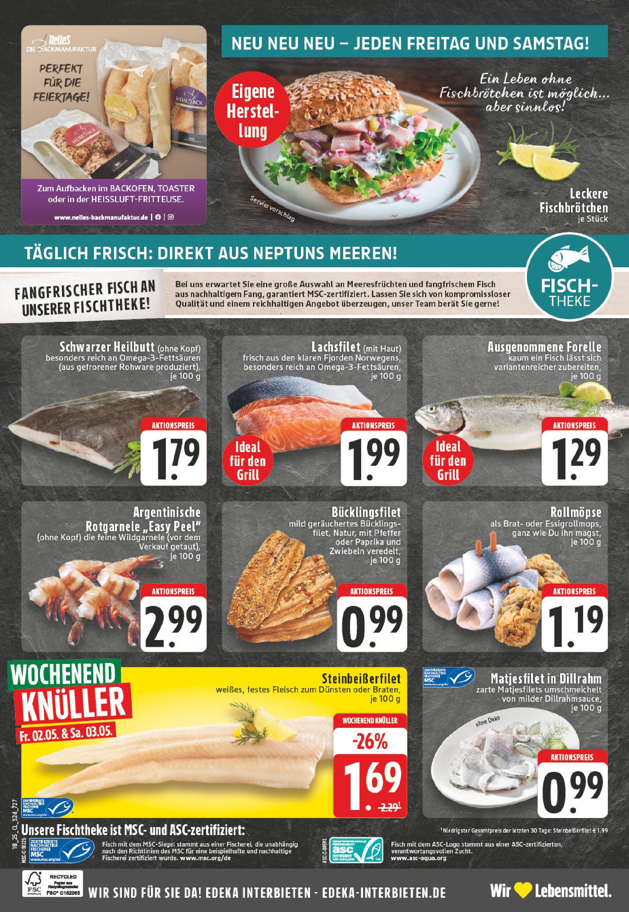 Edeka - EDEKA: Wochenangebote (ab 27.04.2025) » Angebote Online | Seite: 24 | Produkte: Toaster, Fisch, Zwiebeln, Paprika