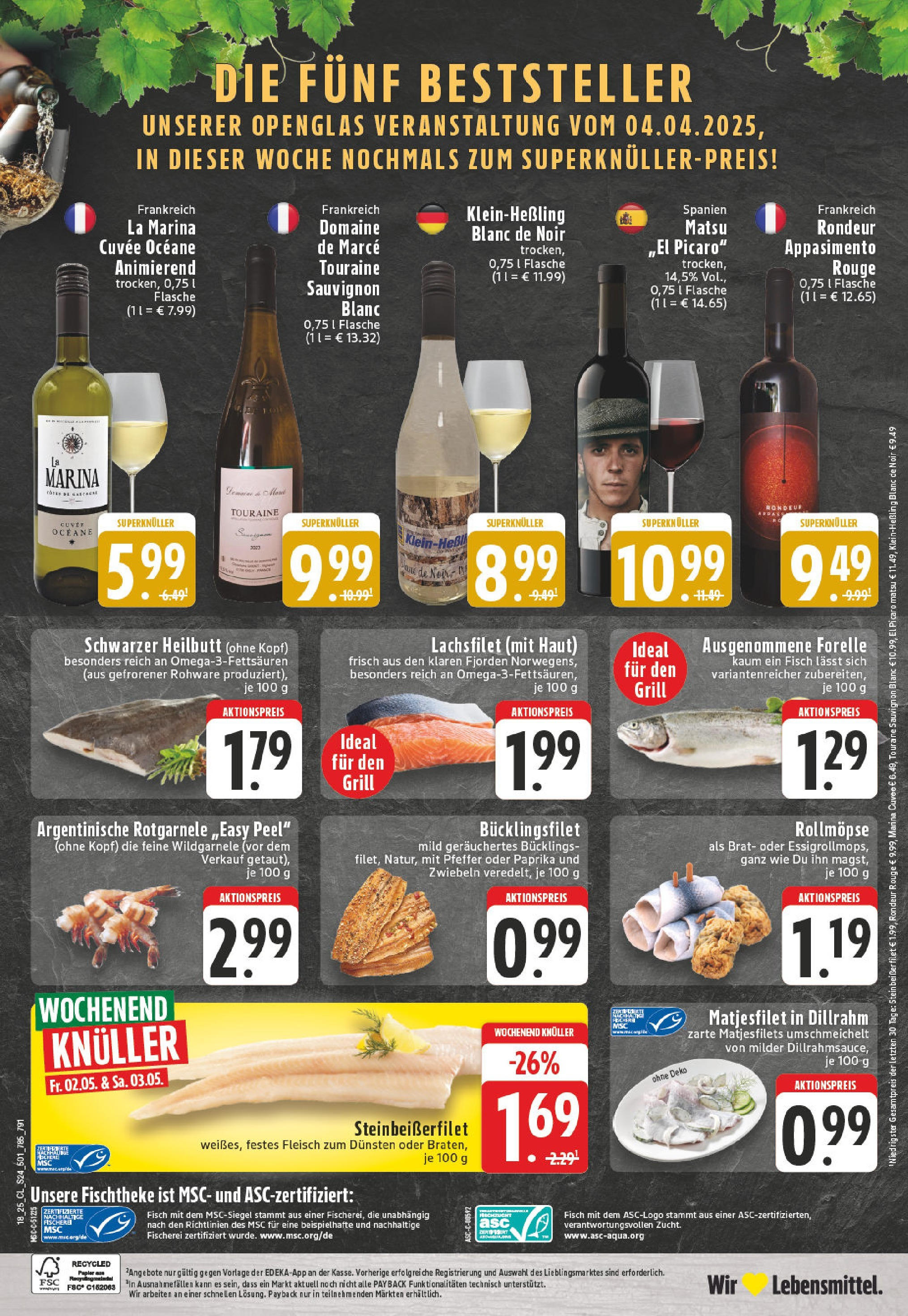 Edeka - EDEKA: Wochenangebote (ab 27.04.2025) » Angebote Online | Seite: 24 | Produkte: Grill, Rouge, Fisch, Pfeffer