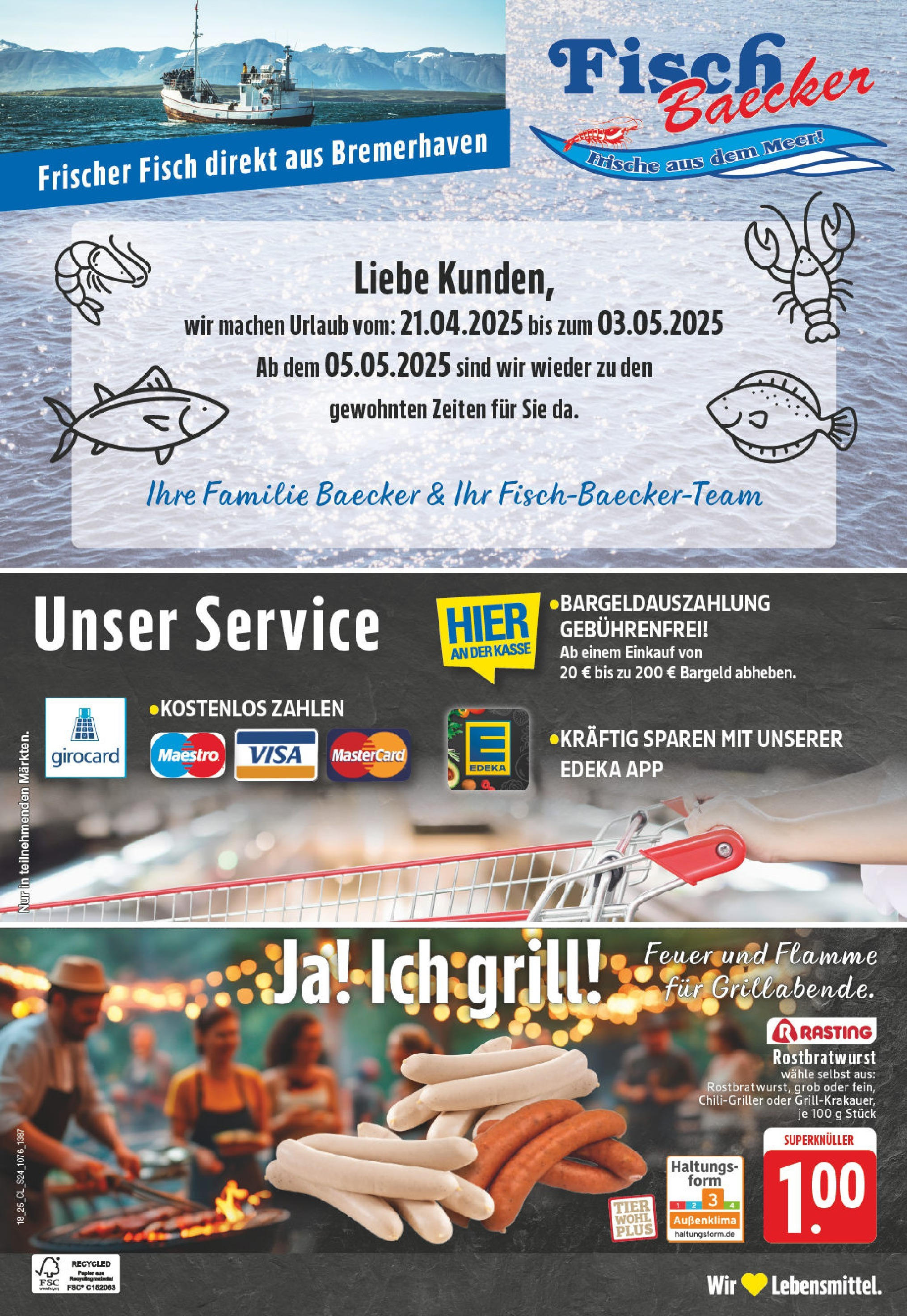 Edeka - EDEKA: Wochenangebote (ab 27.04.2025) » Angebote Online | Seite: 24 | Produkte: Grill, Fisch Edeka - EDEKA: Wochenangebote (ab 27.04.2025) » Angebote Online | Seite: 24 | Produkte: Grill, Fisch