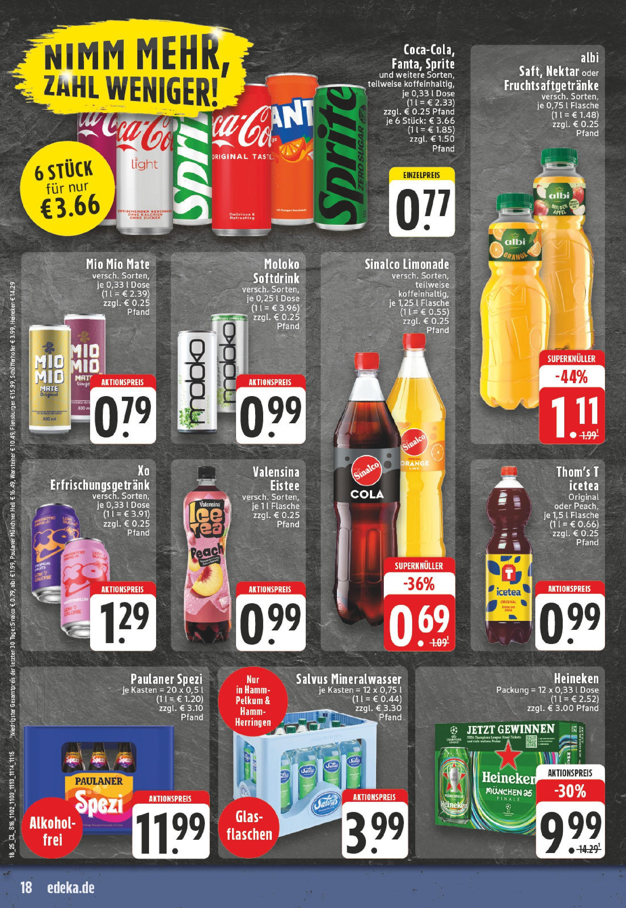 Edeka - EDEKA: Wochenangebote (ab 27.04.2025) » Angebote Online | Seite: 18 | Produkte: Sprite, Paulaner spezi, Äpfel, Valensina Edeka - EDEKA: Wochenangebote (ab 27.04.2025) » Angebote Online | Seite: 18 | Produkte: Sprite, Paulaner spezi, Äpfel, Valensina